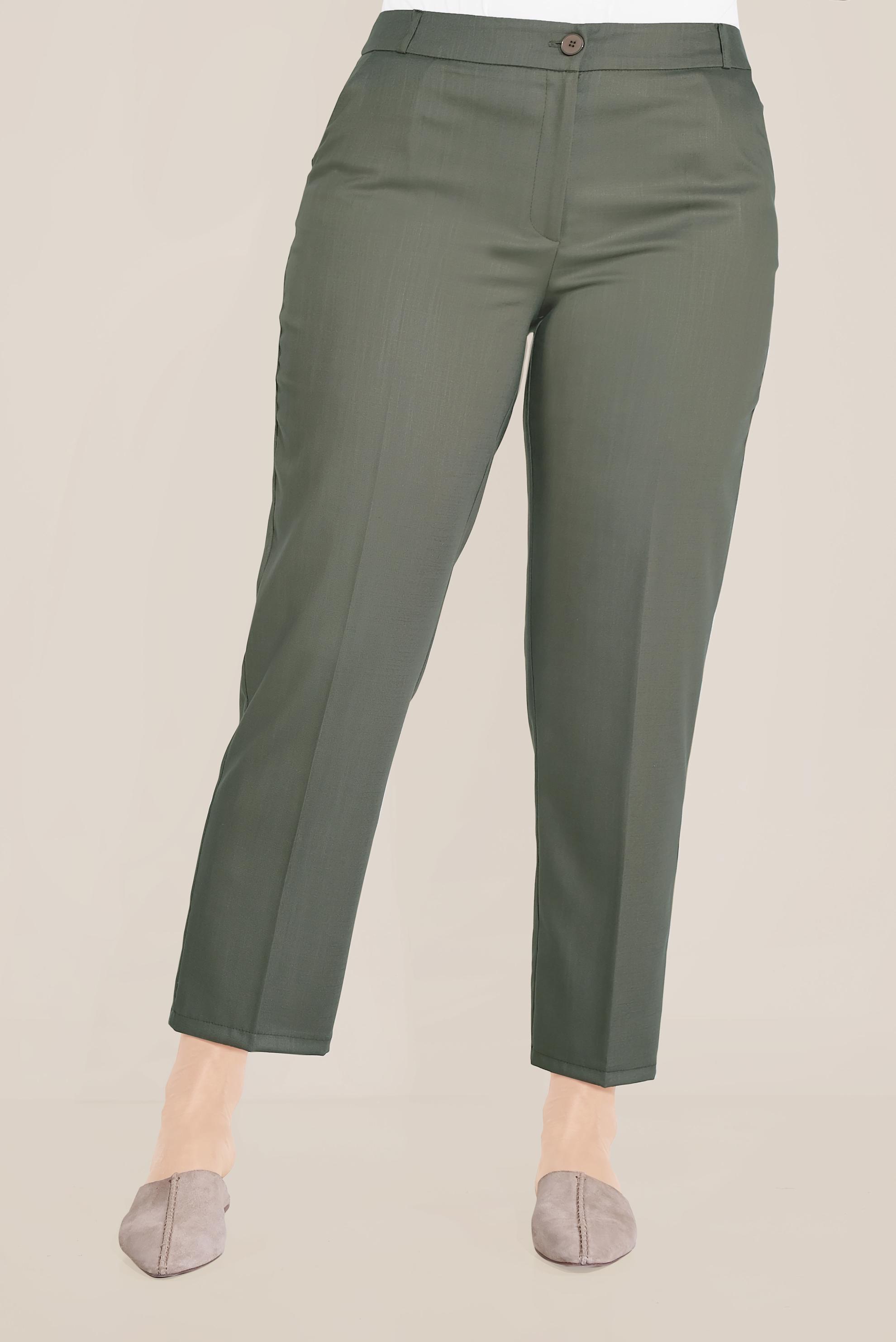 Vêtements hijab KAKI PANTALON CAROTTE 70098 