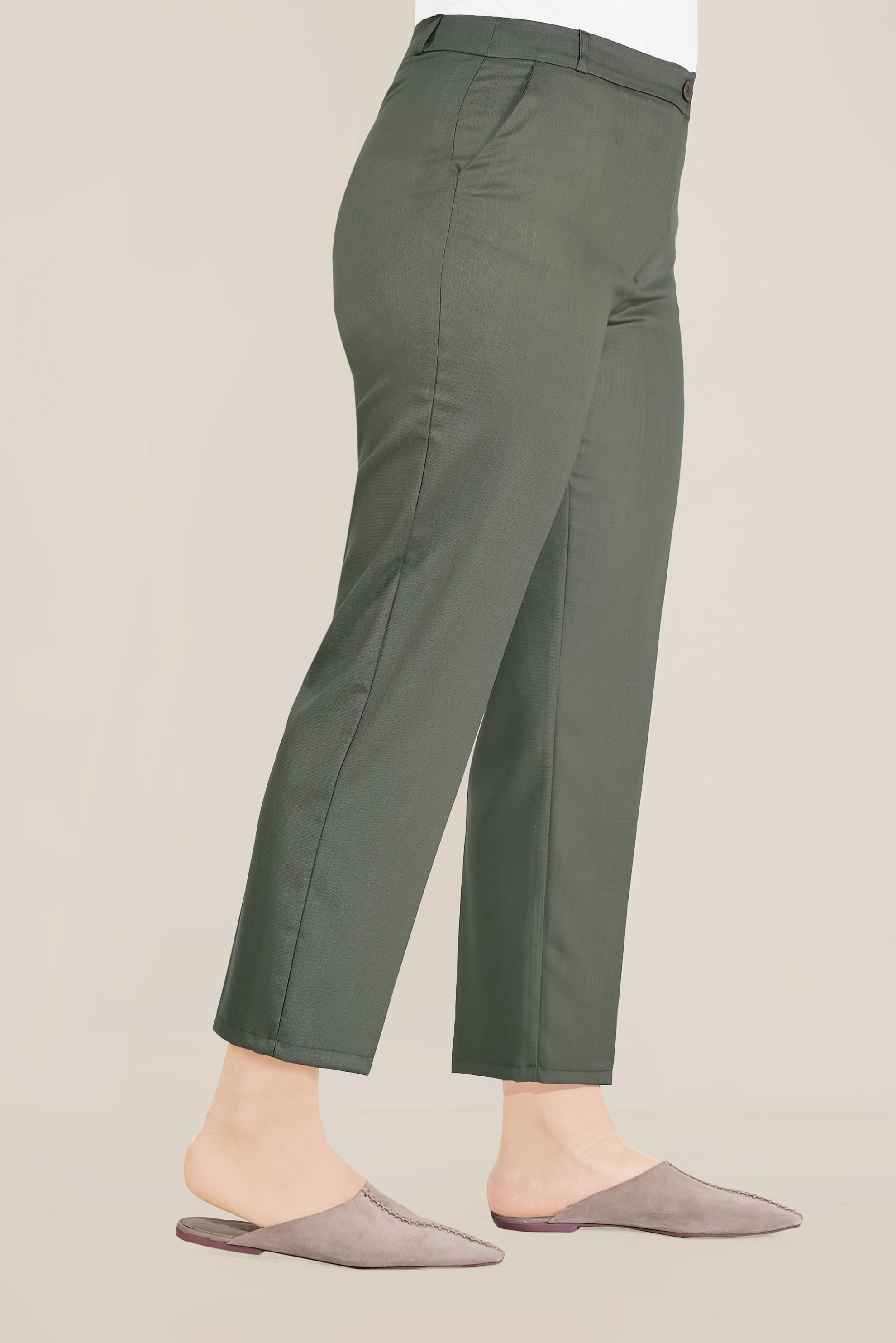 Vêtements hijab KAKI PANTALON CAROTTE 70098 