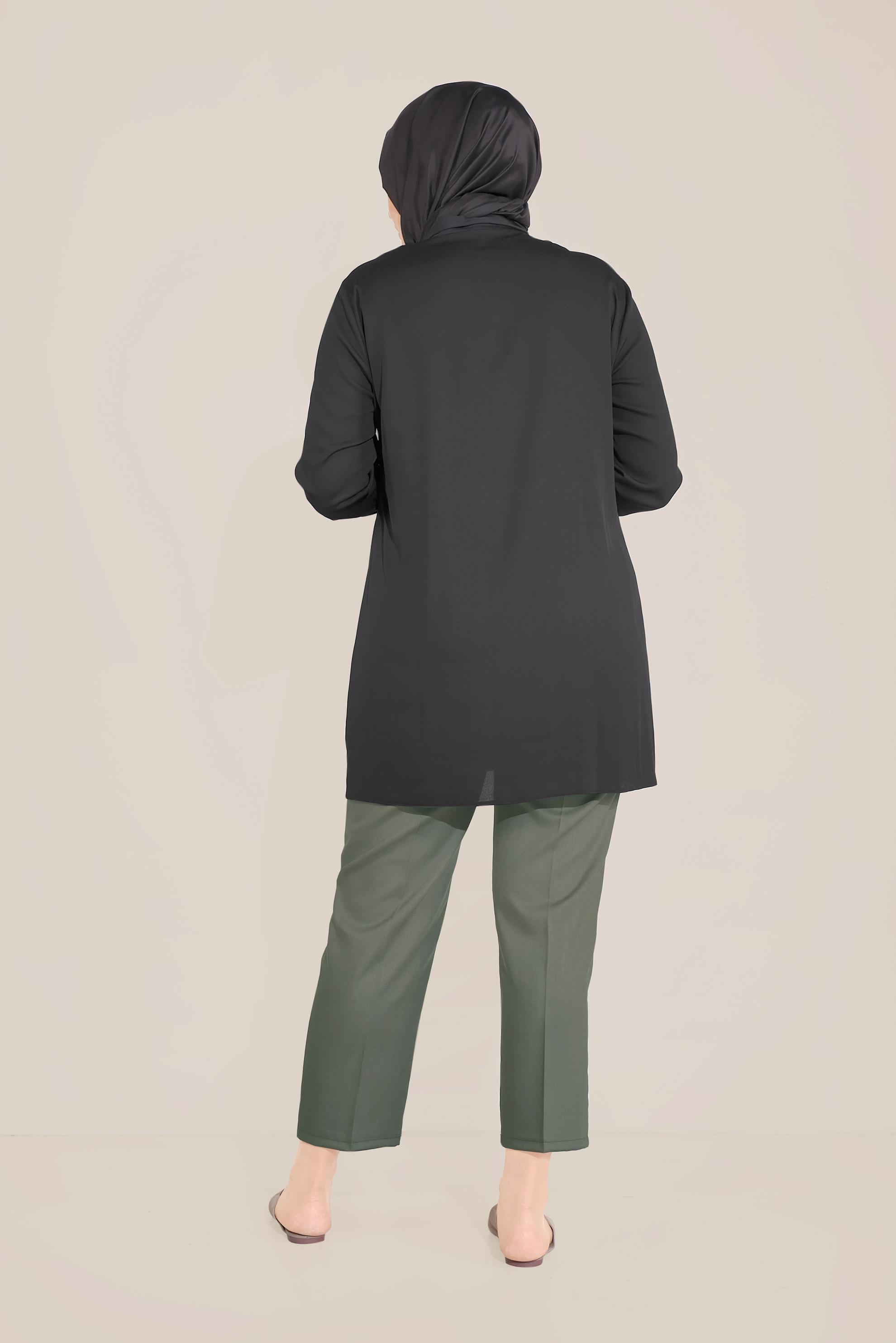 Vêtements hijab KAKI PANTALON CAROTTE 70098 