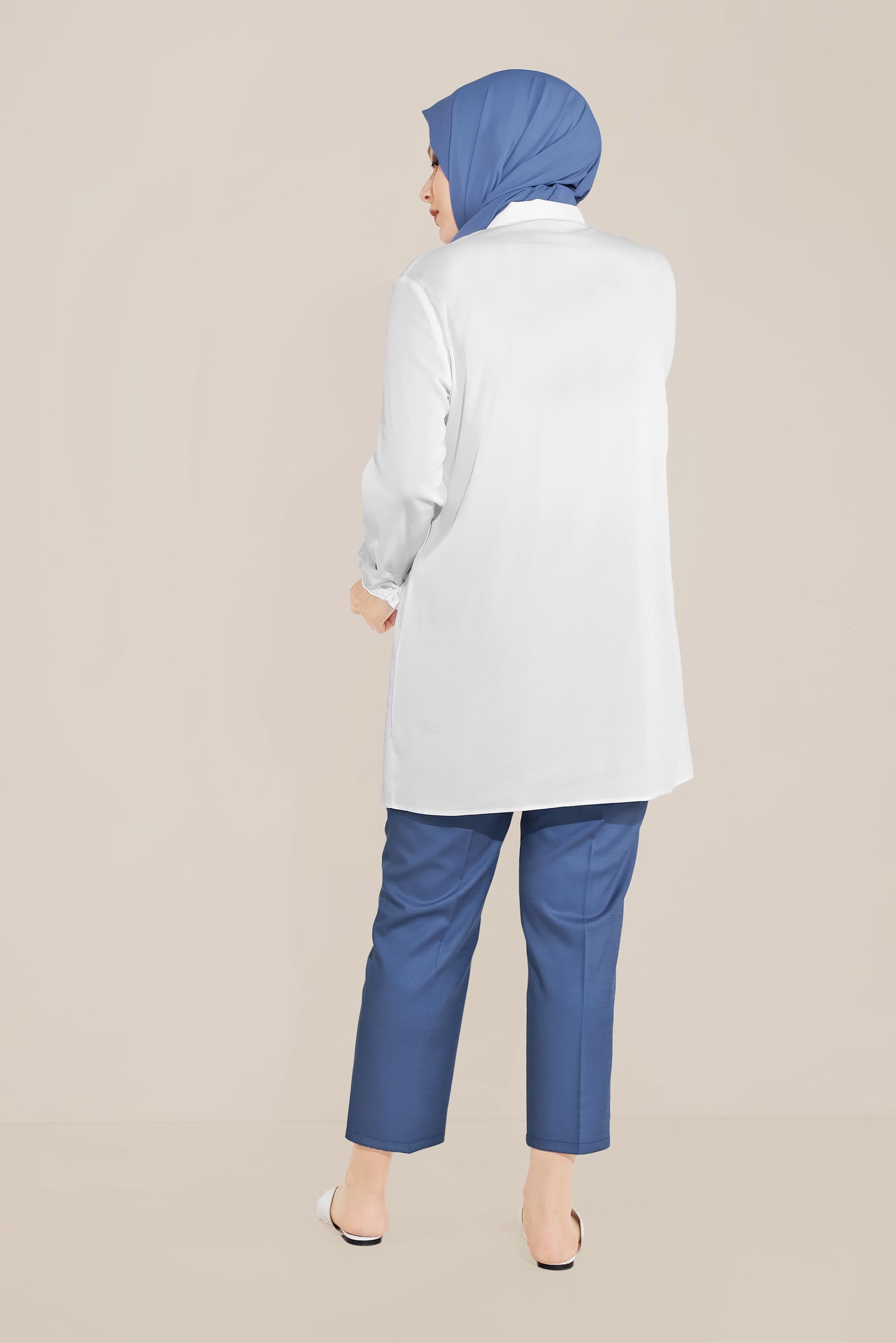 Vêtements hijab BLEU MARINE PANTALON CAROTTE 70098 