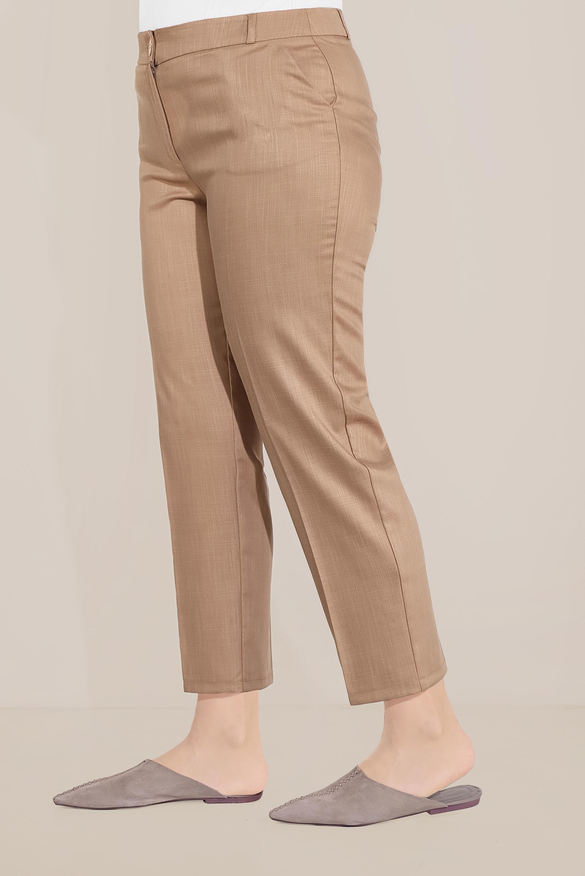 Vêtements hijab BRUN PANTALON CAROTTE 70098 