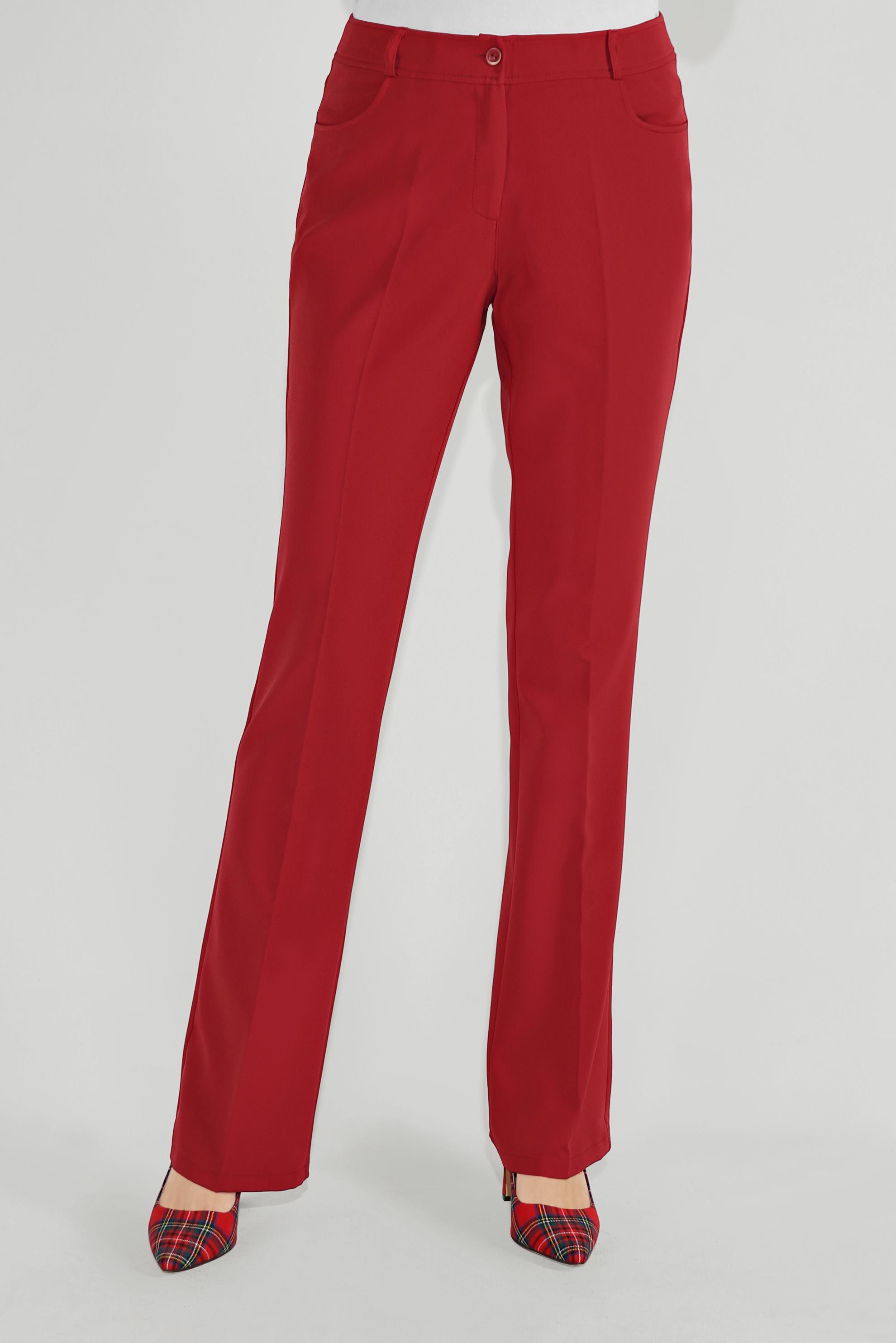 Tesettür giyim KIRMIZI KLASİK BOL PAÇA PANTOLON 70103 