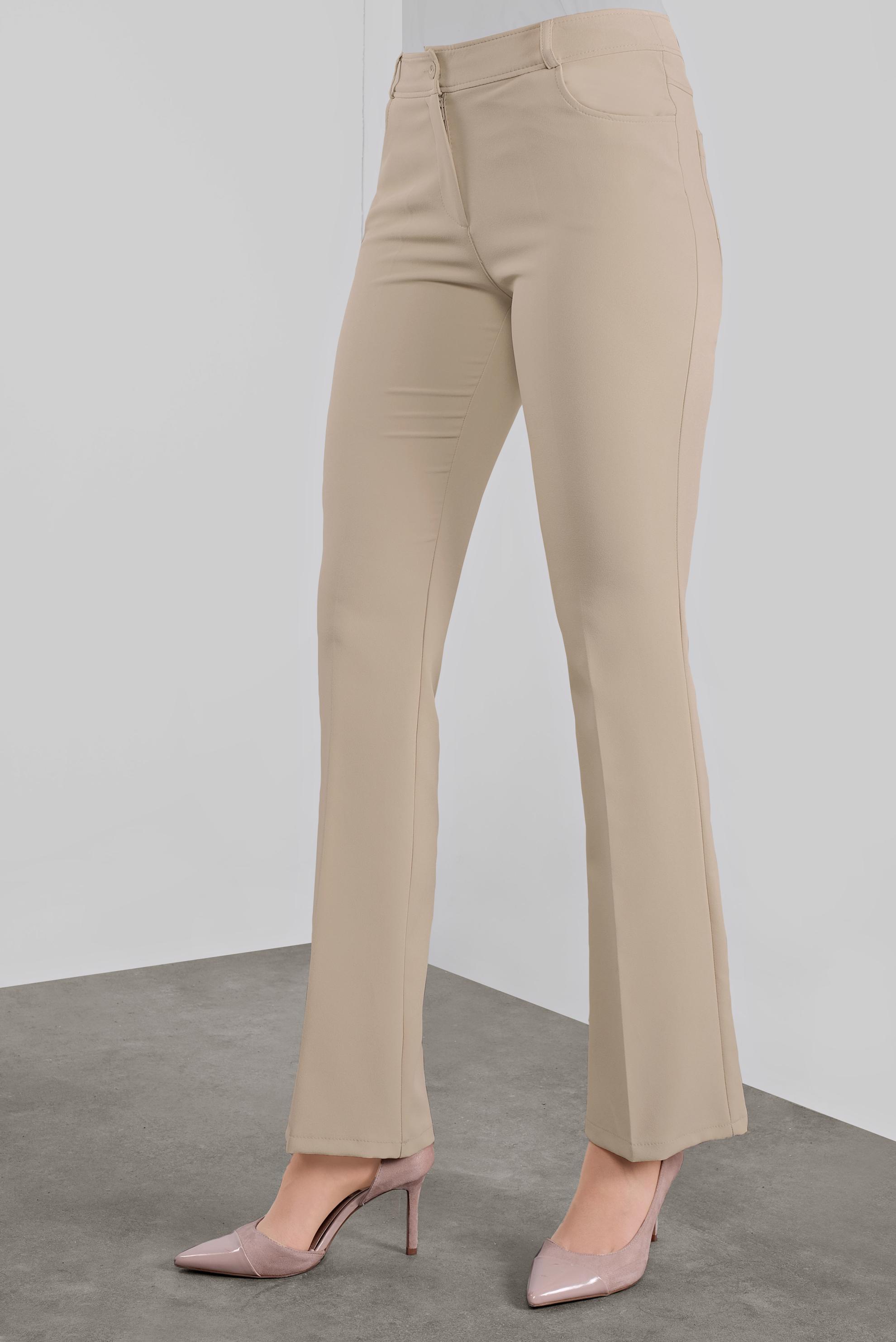 Tesettür giyim BEJ KLASİK BOL PAÇA PANTOLON 70103 