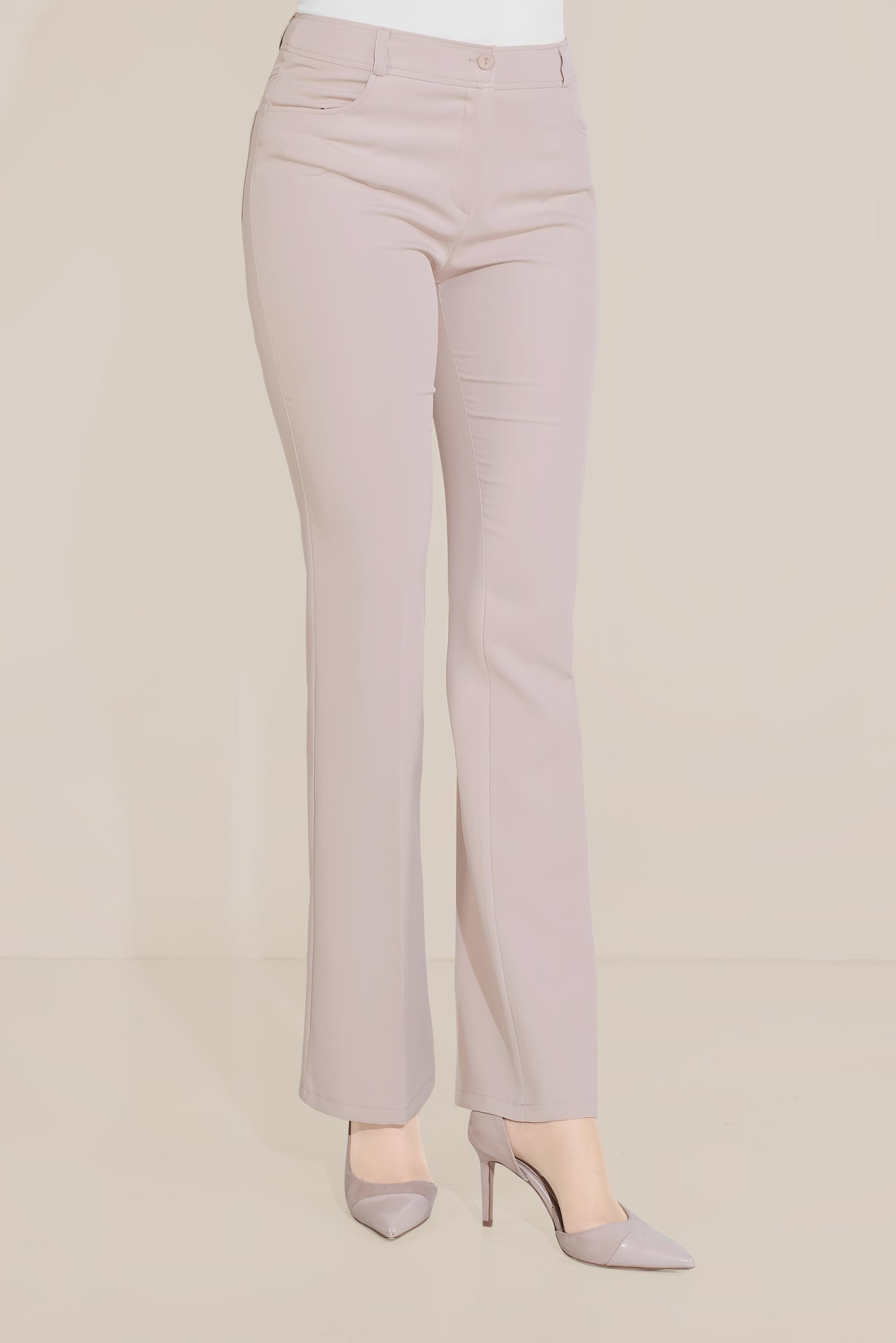 Tesettür giyim BEJ KLASİK BOL PAÇA PANTOLON 70103 