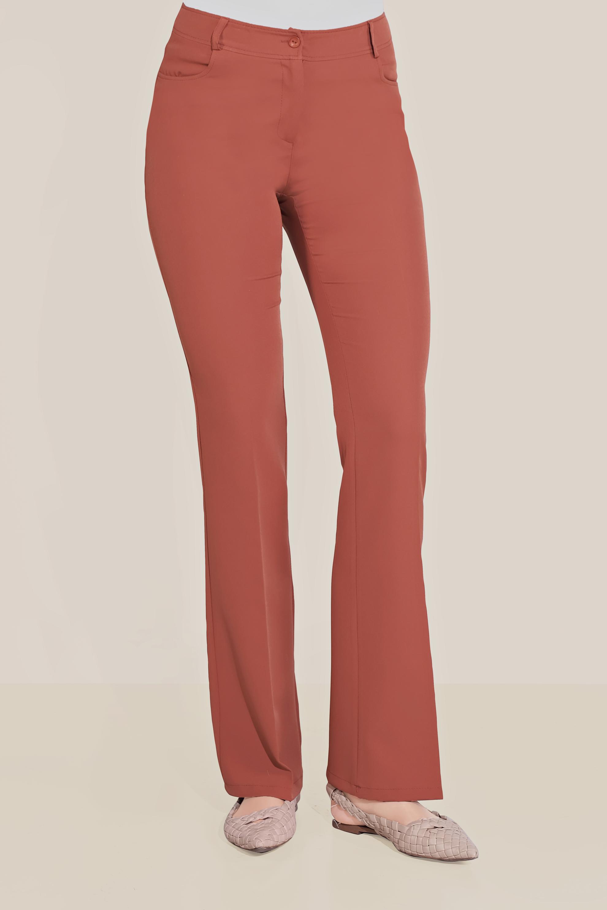 Hijab clothing ORANGE CLASSIC WIDE LEG TROUSERS 70103 