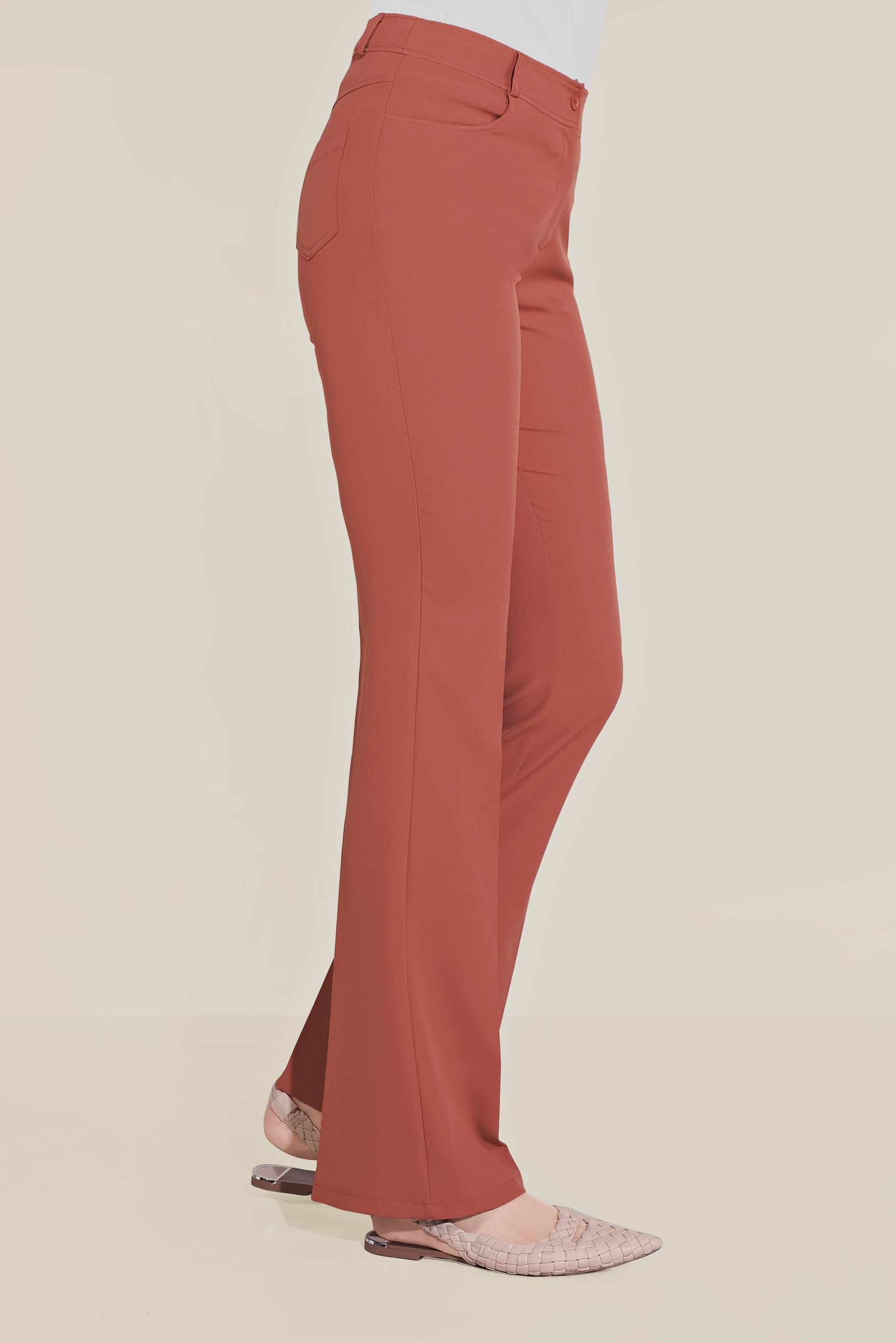Hijab clothing ORANGE CLASSIC WIDE LEG TROUSERS 70103 