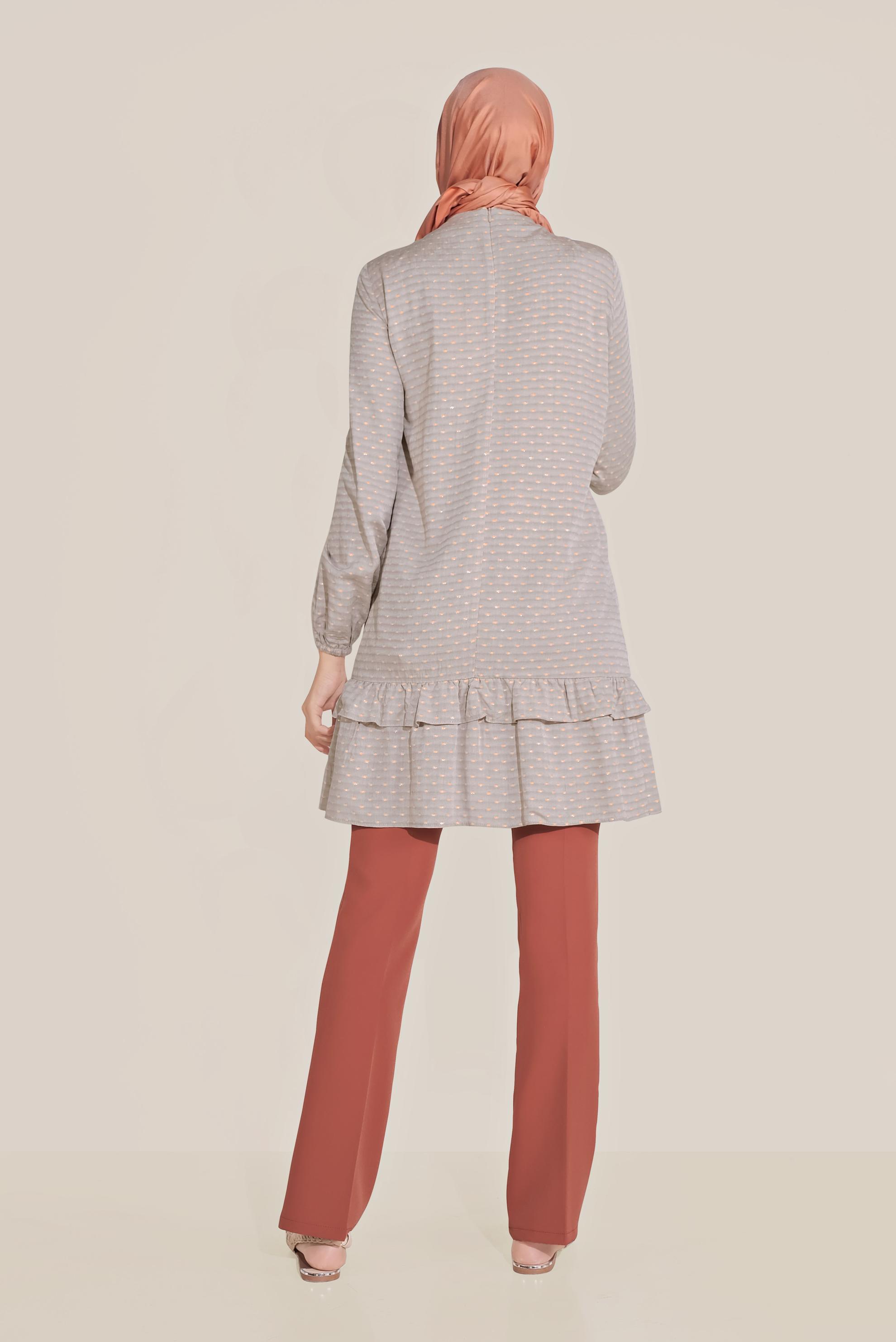 Hijab clothing ORANGE CLASSIC WIDE LEG TROUSERS 70103 