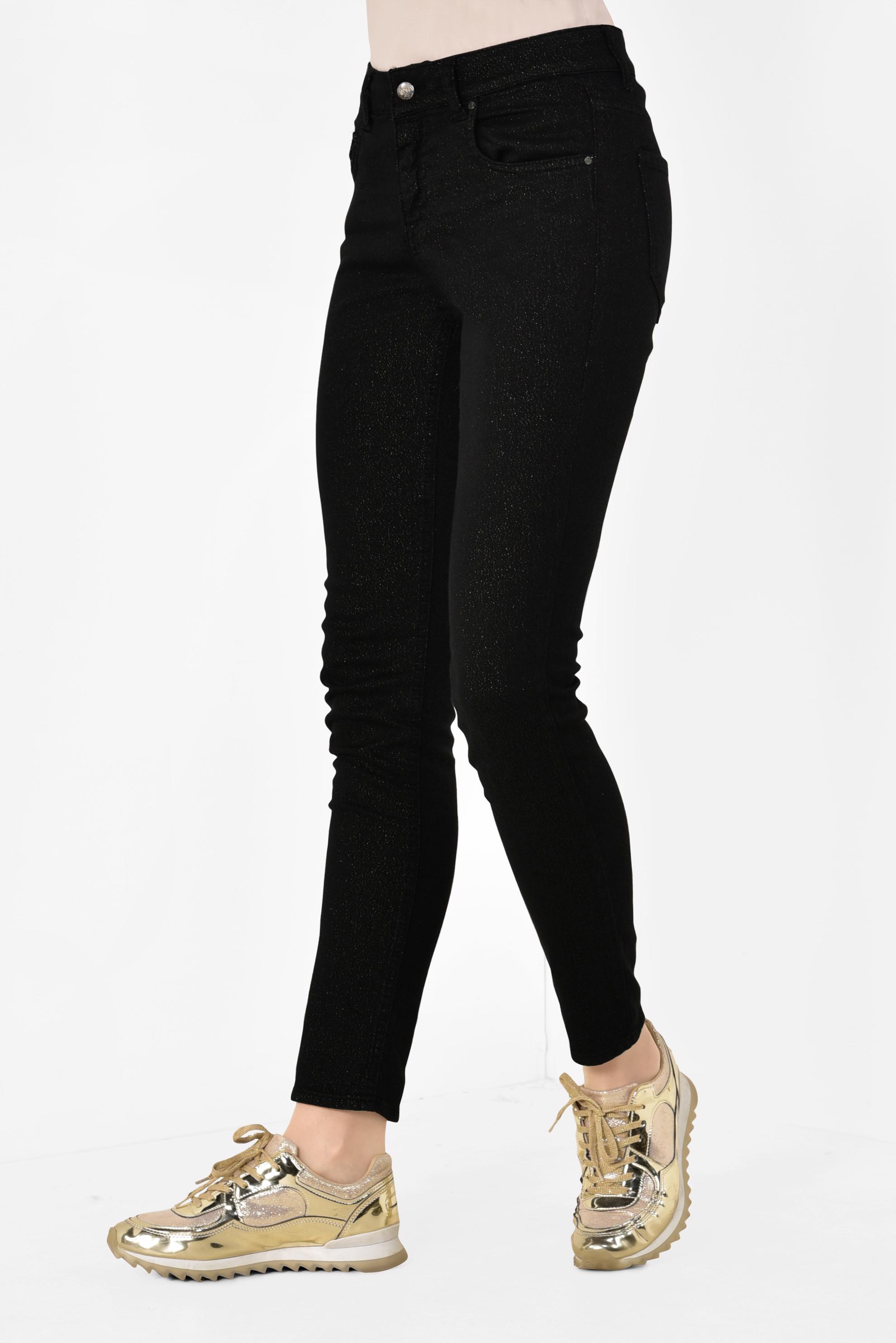 Tesettür giyim SİYAH SİMLİ PAMUKLU PANTOLON 7434