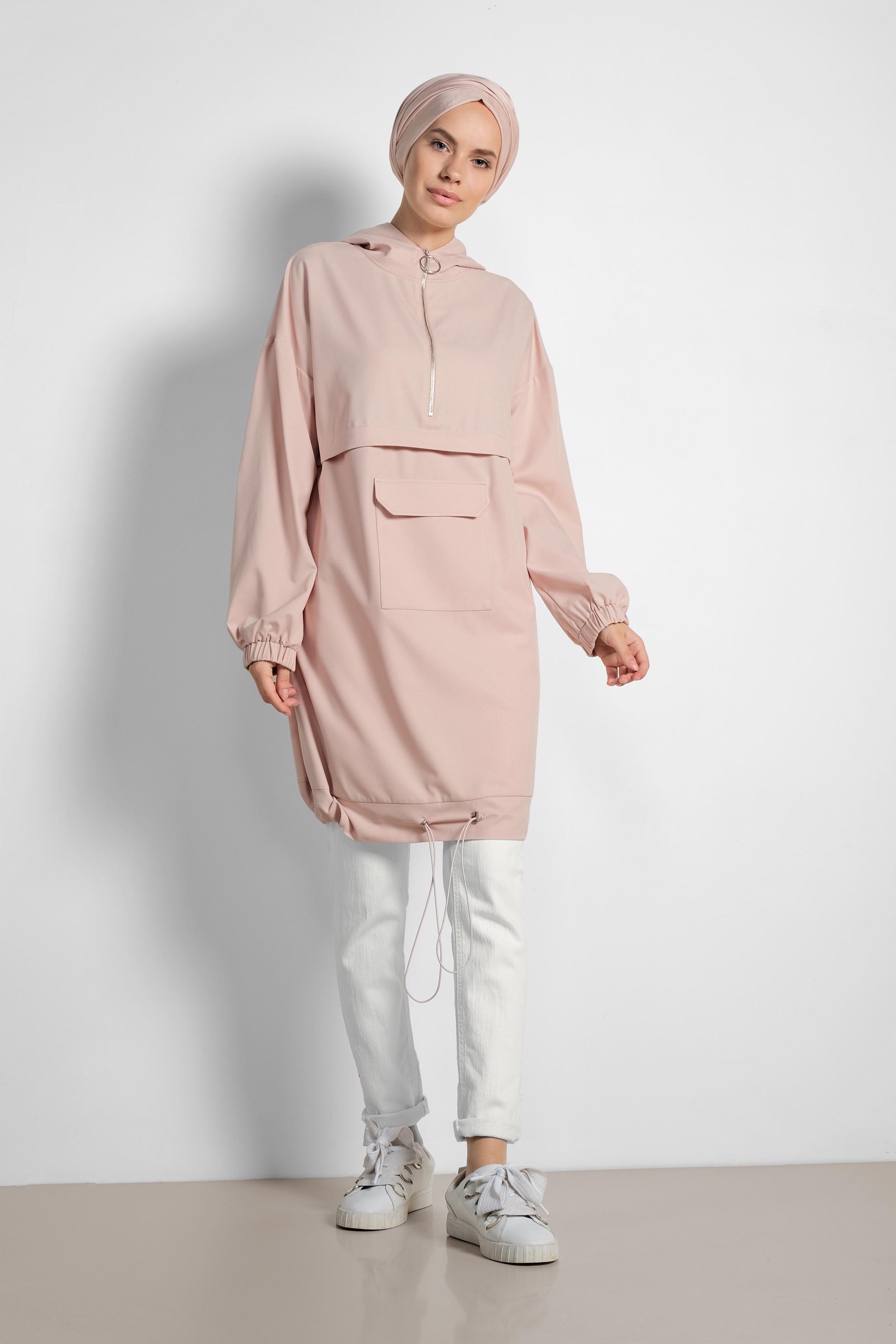 Tesettür giyim BEYAZ SİMLİ PAMUKLU PANTOLON 7434