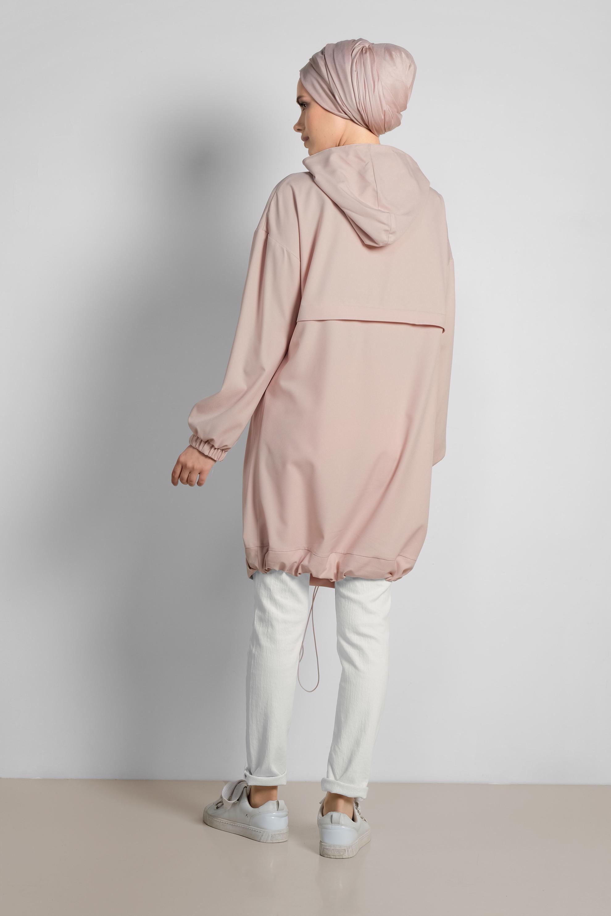 Tesettür giyim BEYAZ SİMLİ PAMUKLU PANTOLON 7434