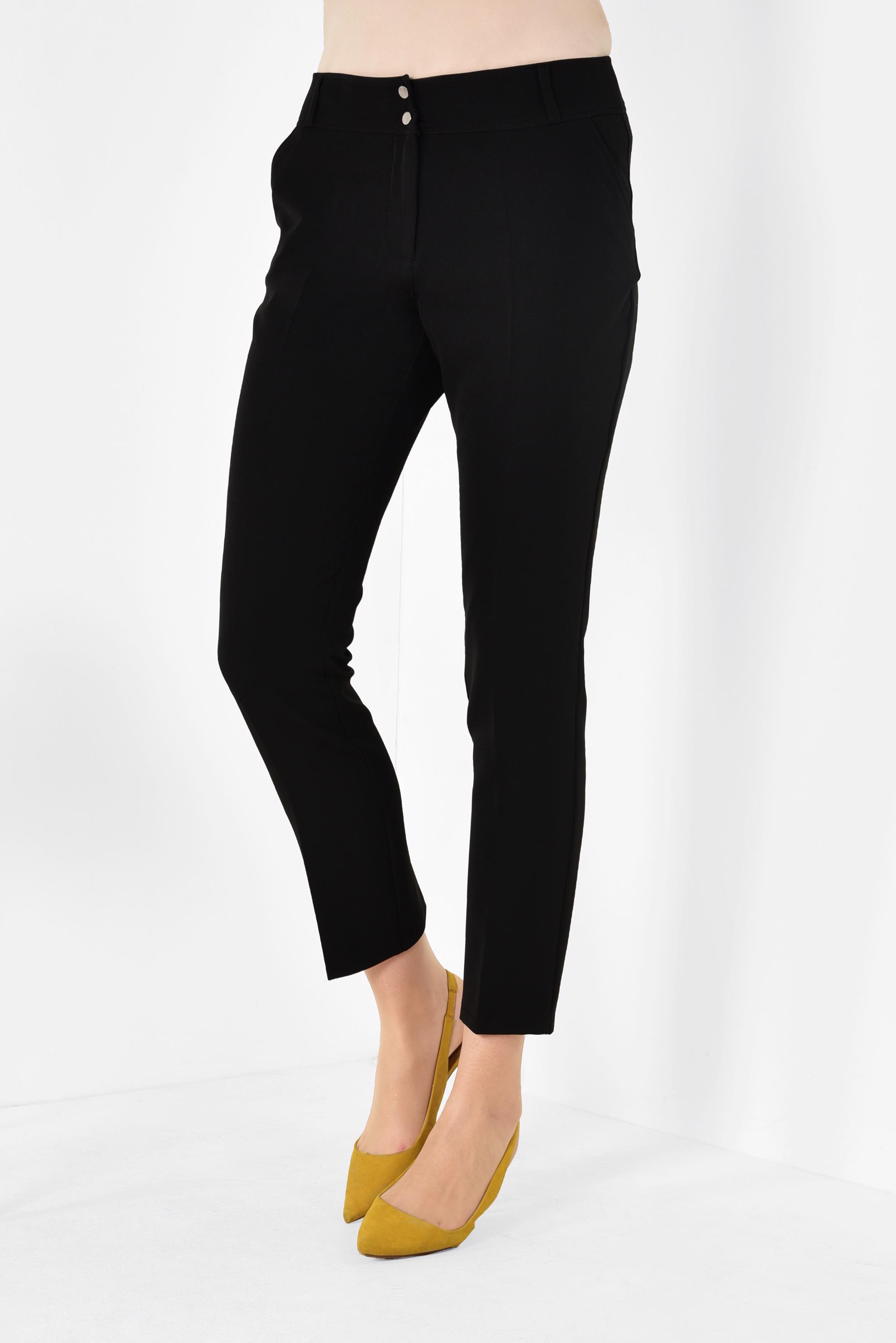 Tesettür giyim SİYAH KLASİK KUMAŞ PANTOLON 7502