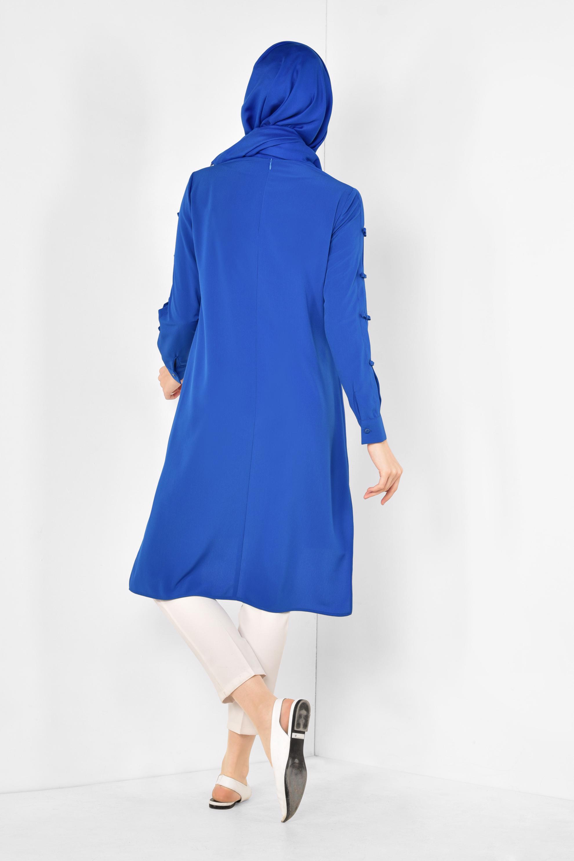 Tesettür giyim BEYAZ KLASİK KUMAŞ PANTOLON 7502