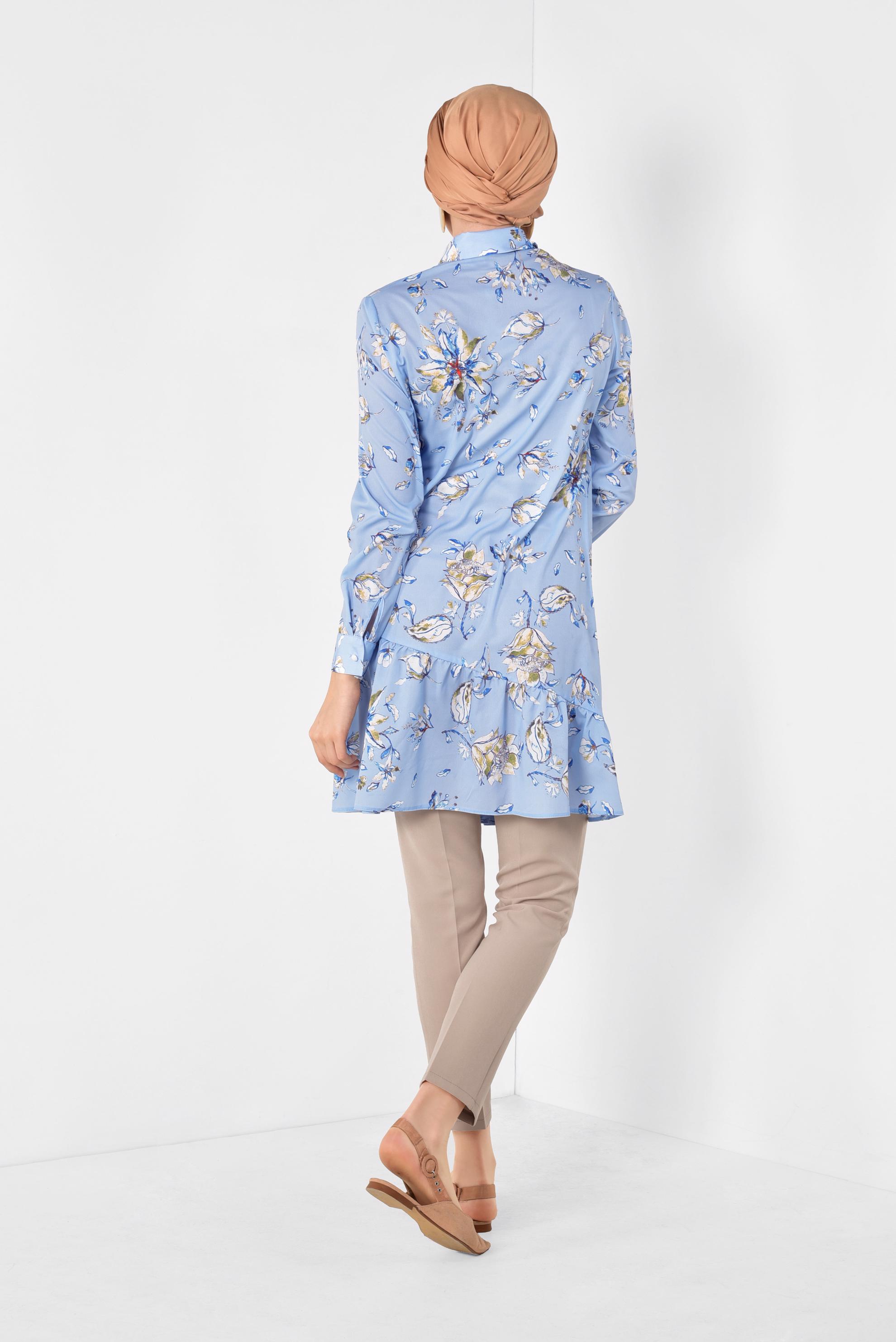 Tesettür giyim BEJ KLASİK KUMAŞ PANTOLON 7502