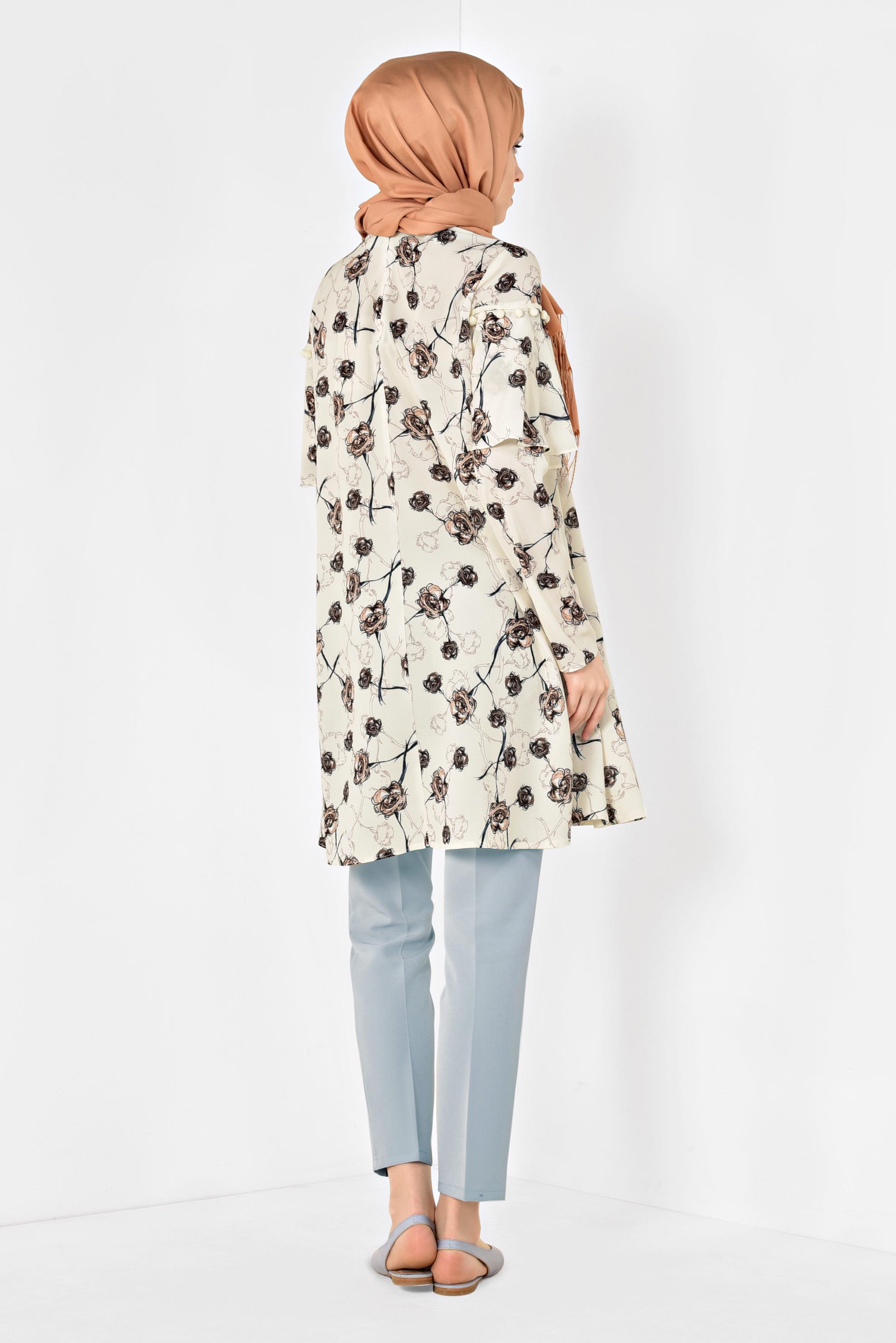 Tesettür giyim GRİ KLASİK KUMAŞ PANTOLON 7502