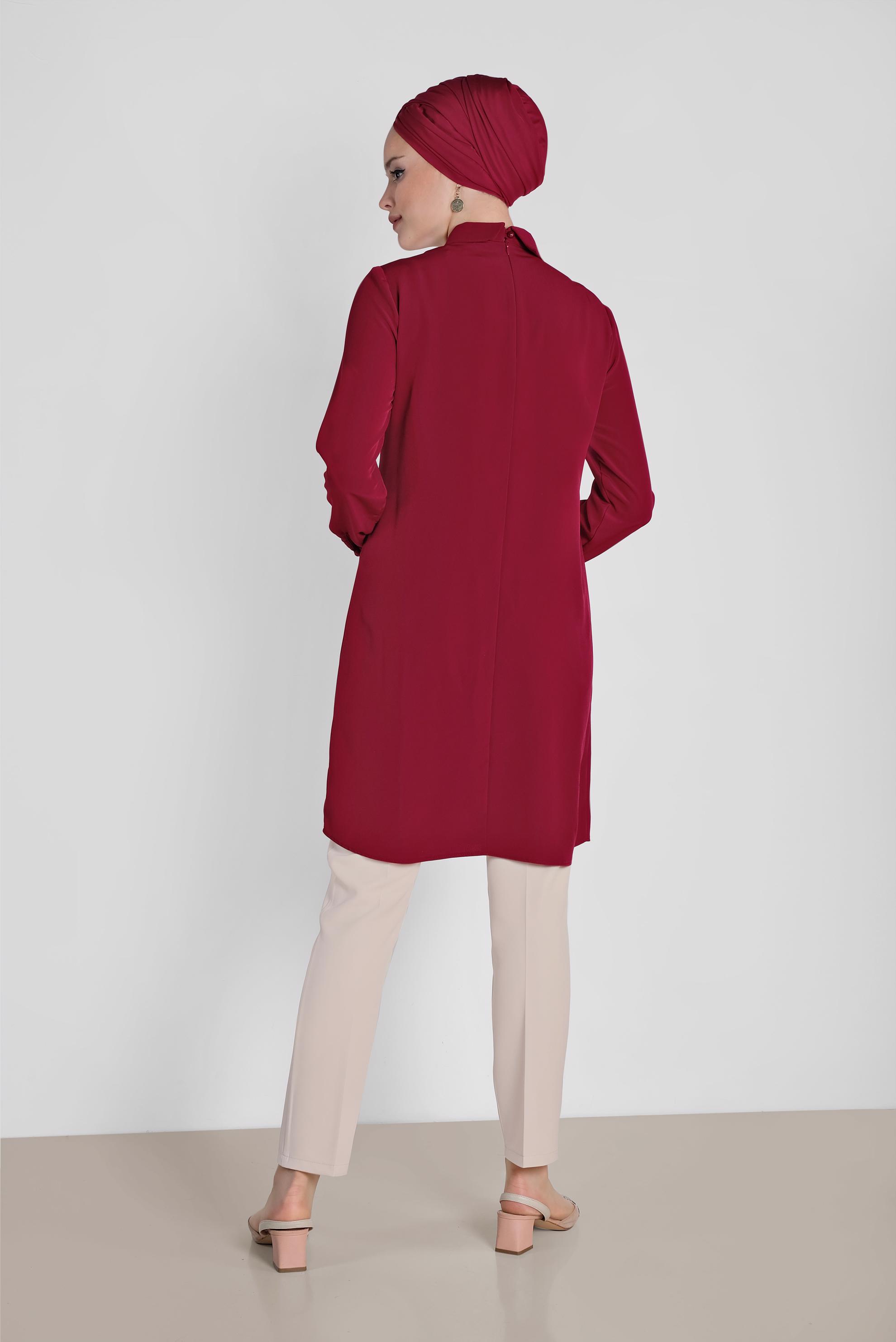 Tesettür giyim BEJ KLASİK KUMAŞ PANTOLON 7502