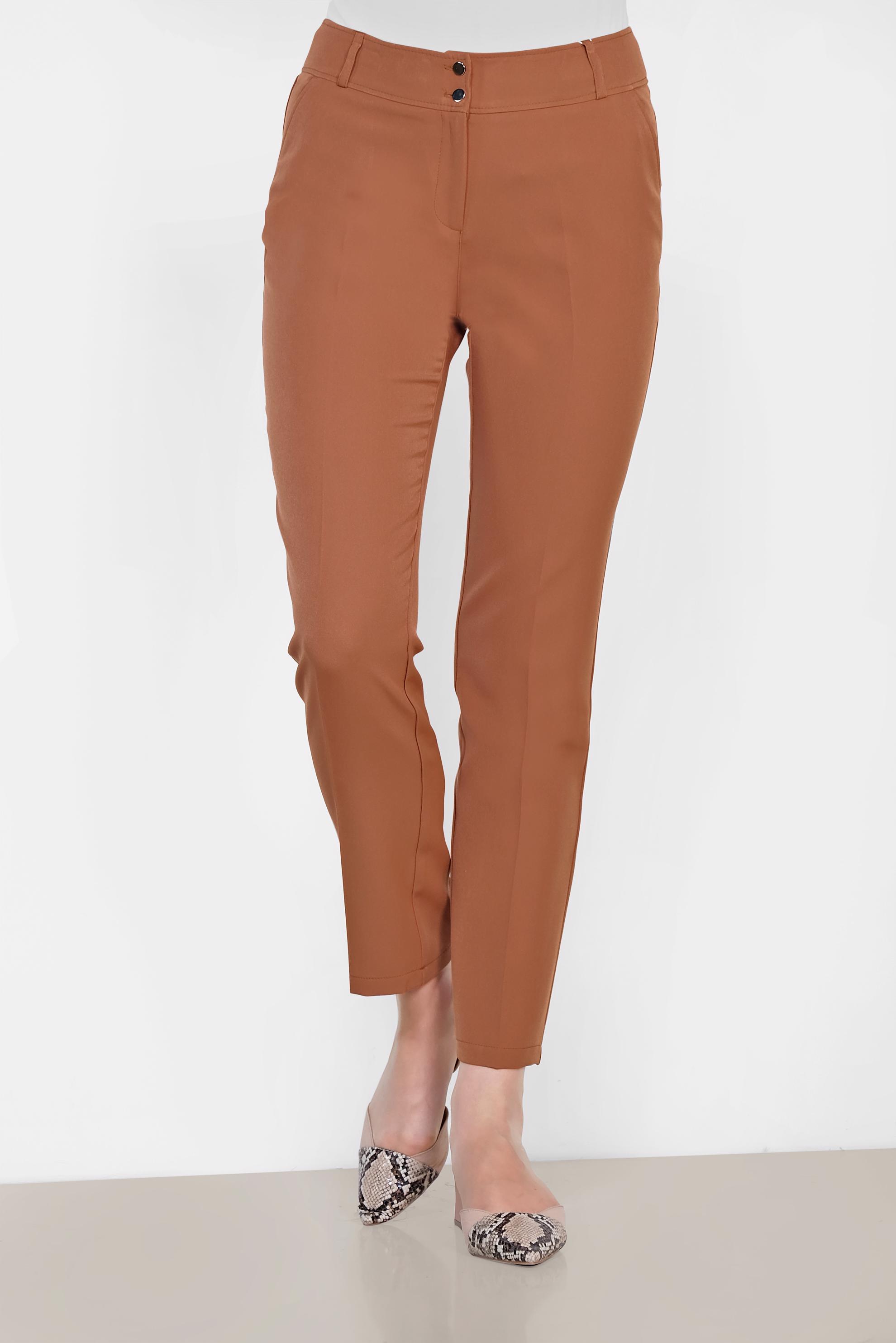 Tesettür giyim TABA KLASİK KUMAŞ PANTOLON 7502