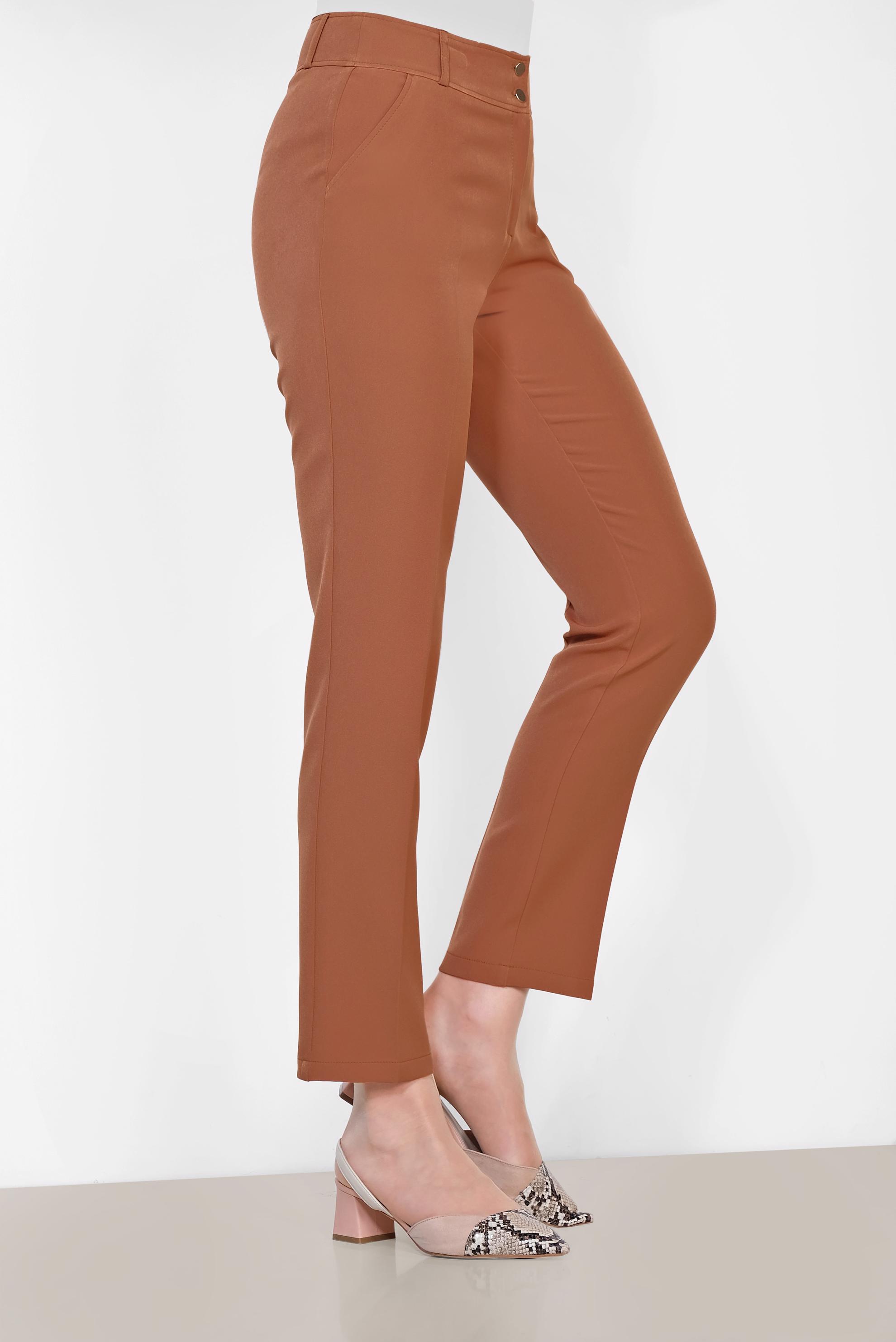 Tesettür giyim TABA KLASİK KUMAŞ PANTOLON 7502