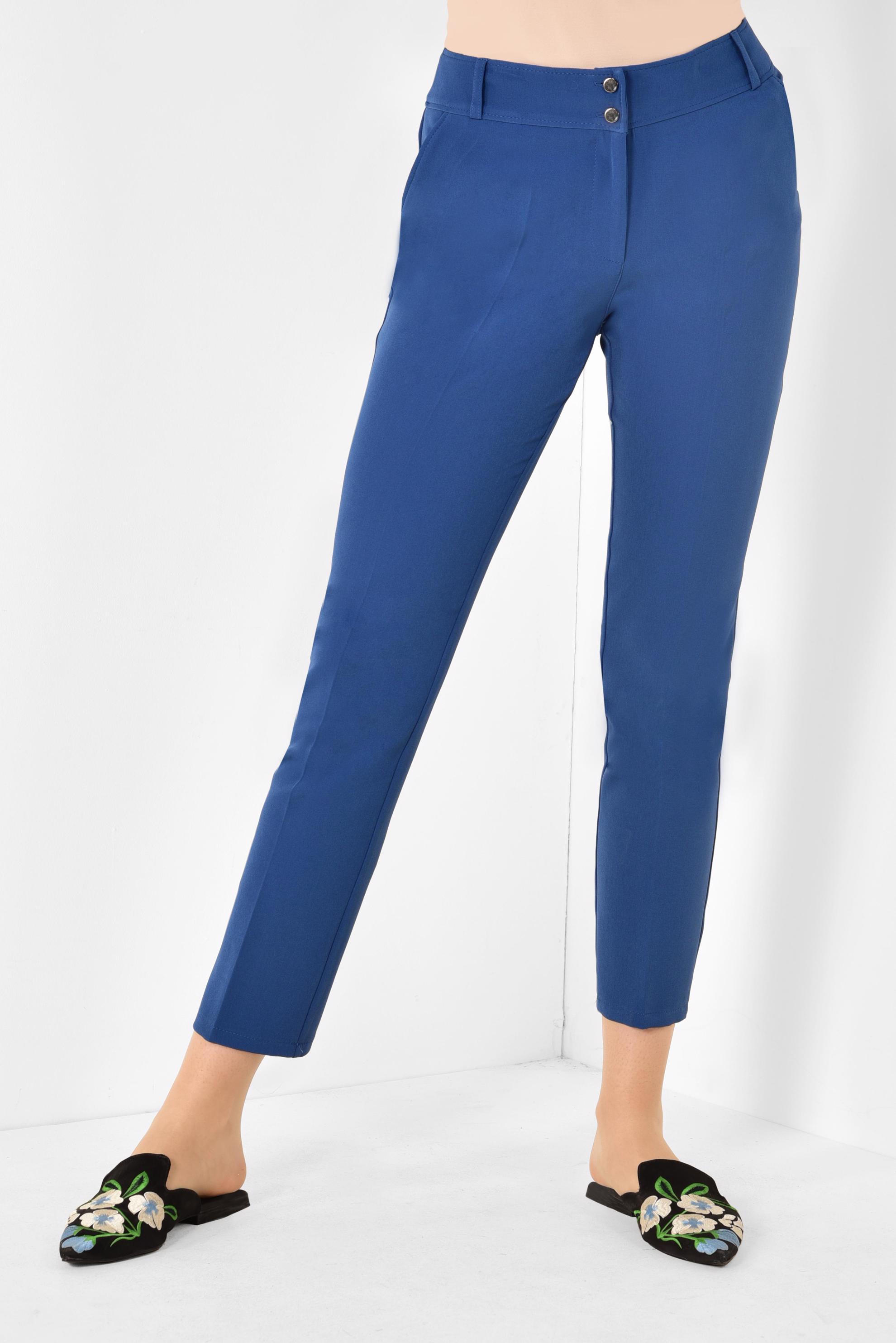 Tesettür giyim LACİVERT KLASİK KUMAŞ PANTOLON 7502