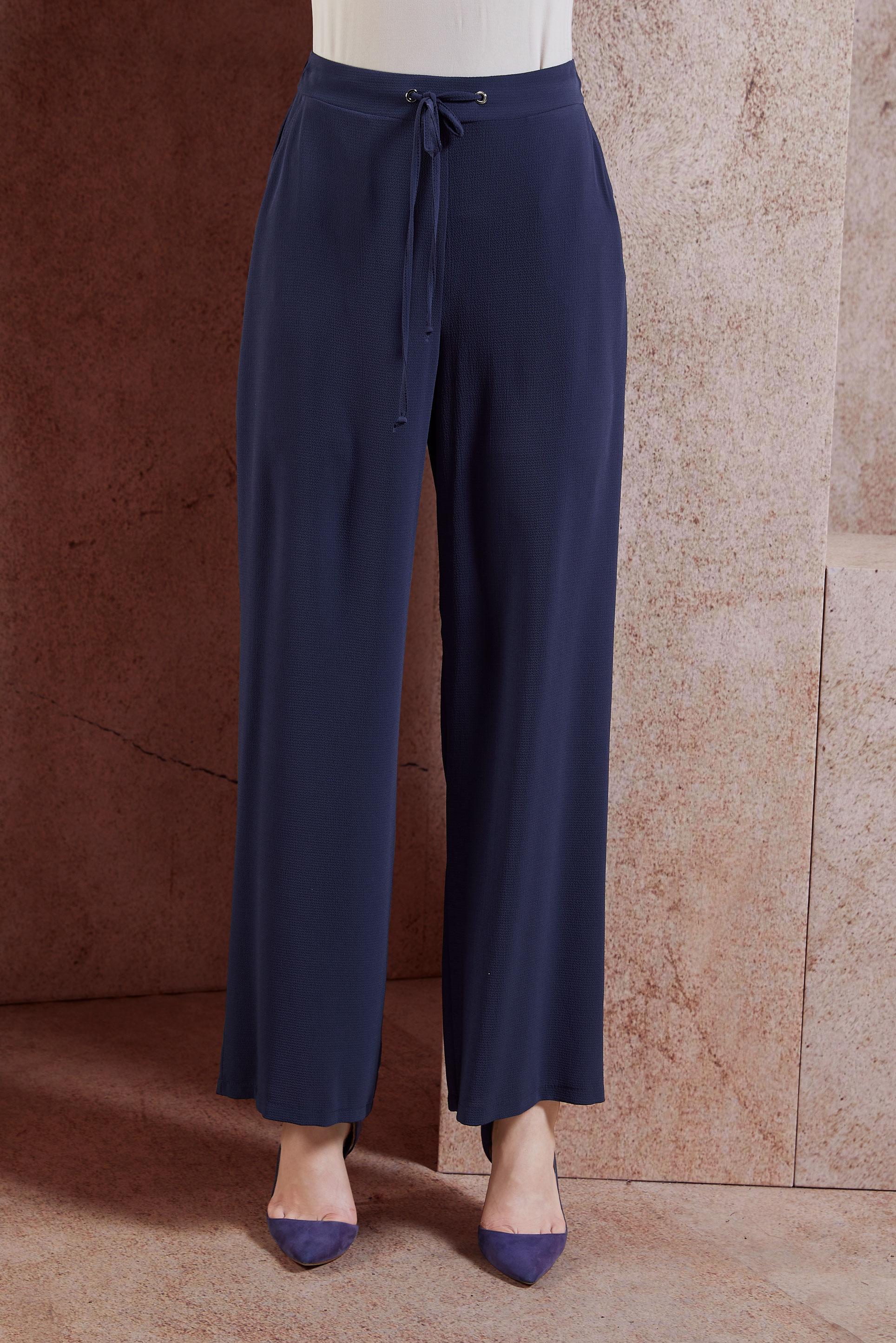 Tesettür giyim LACİVERT GENİŞ PAÇA PANTOLON 7504