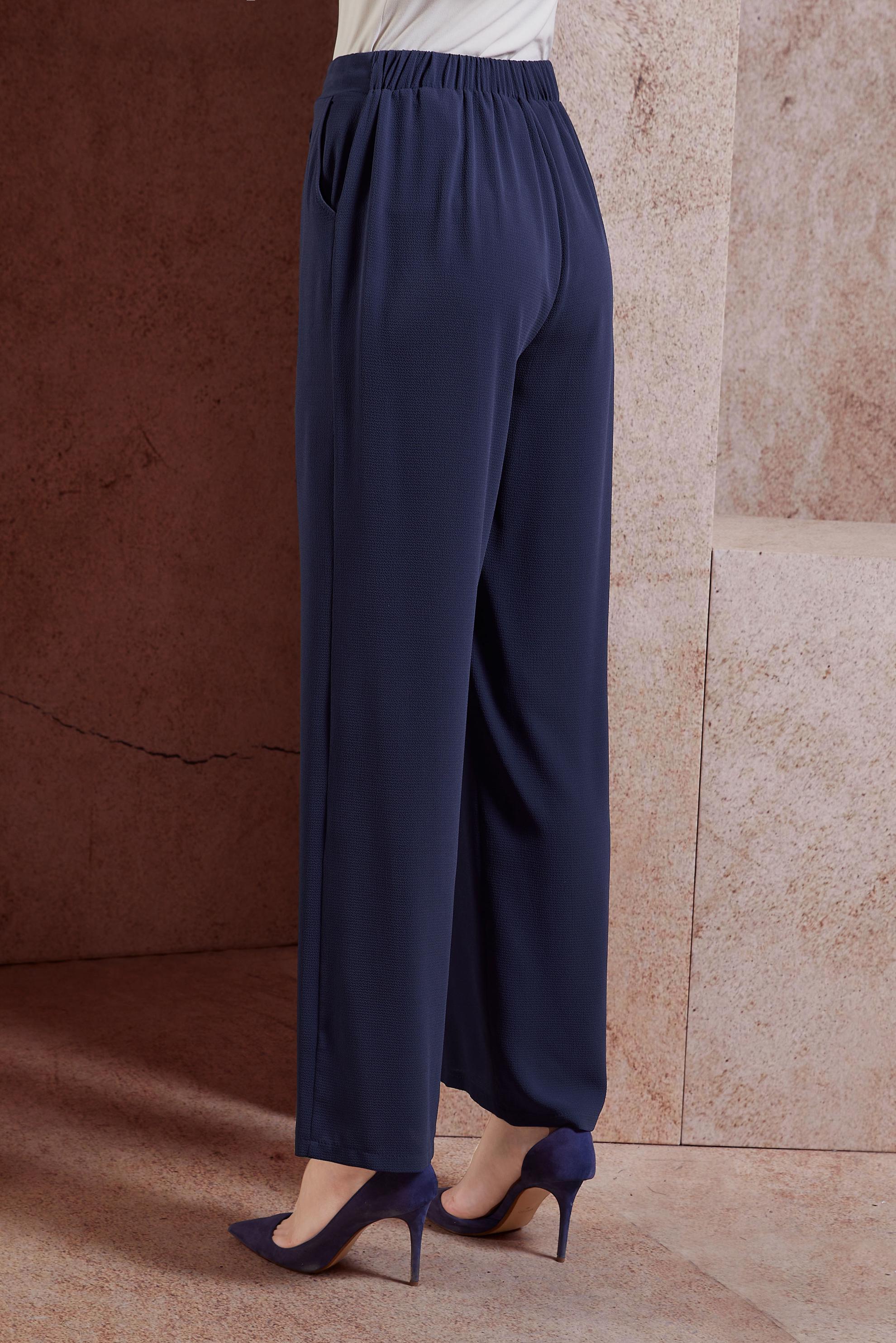 Tesettür giyim LACİVERT GENİŞ PAÇA PANTOLON 7504