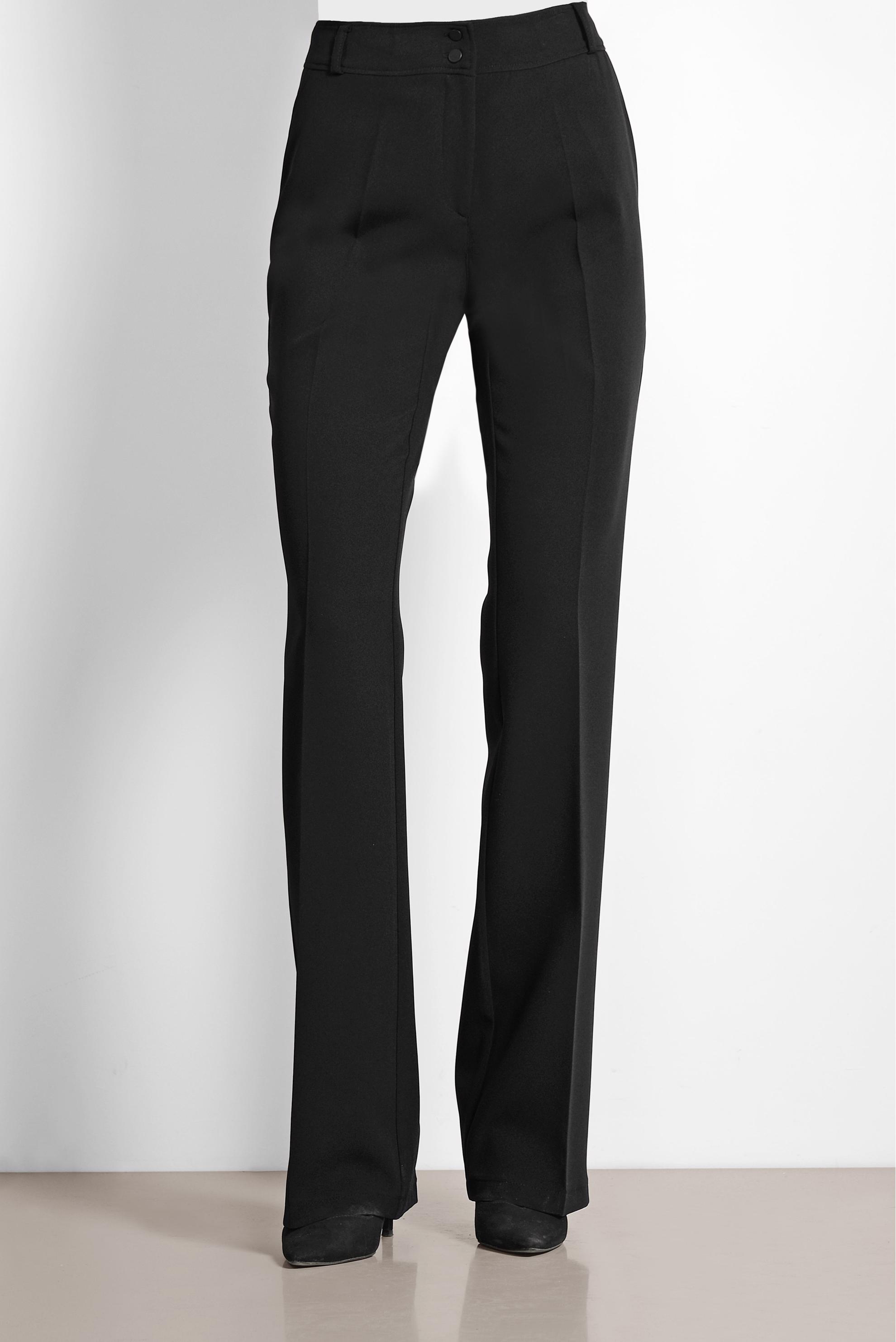 Tesettür giyim SİYAH ARA BEL GENİŞ PAÇA PANTOLON 7523