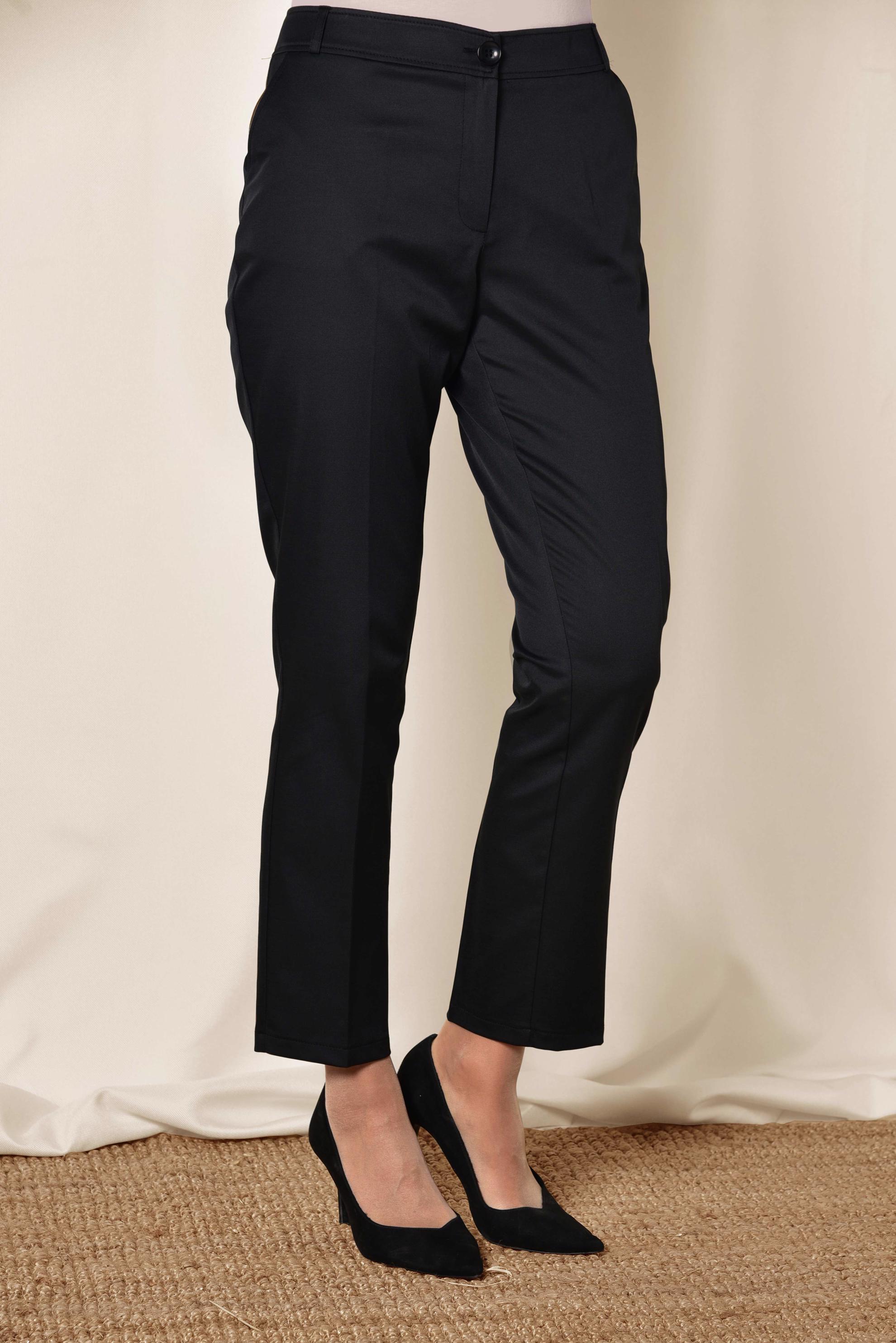 Tesettür giyim SİYAH 	KLASİK DÜZ PAÇA PANTOLON 7533