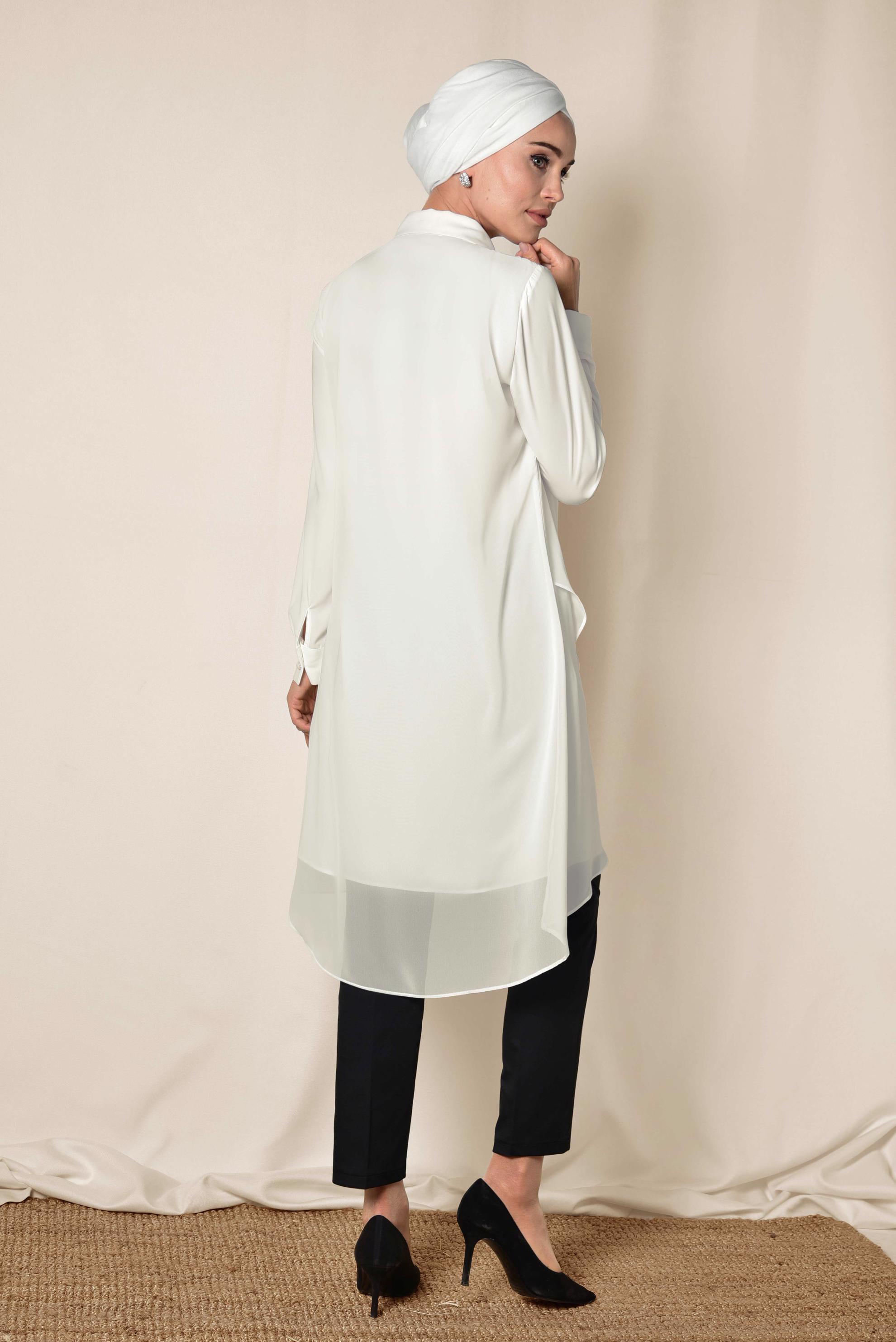 Tesettür giyim SİYAH 	KLASİK DÜZ PAÇA PANTOLON 7533