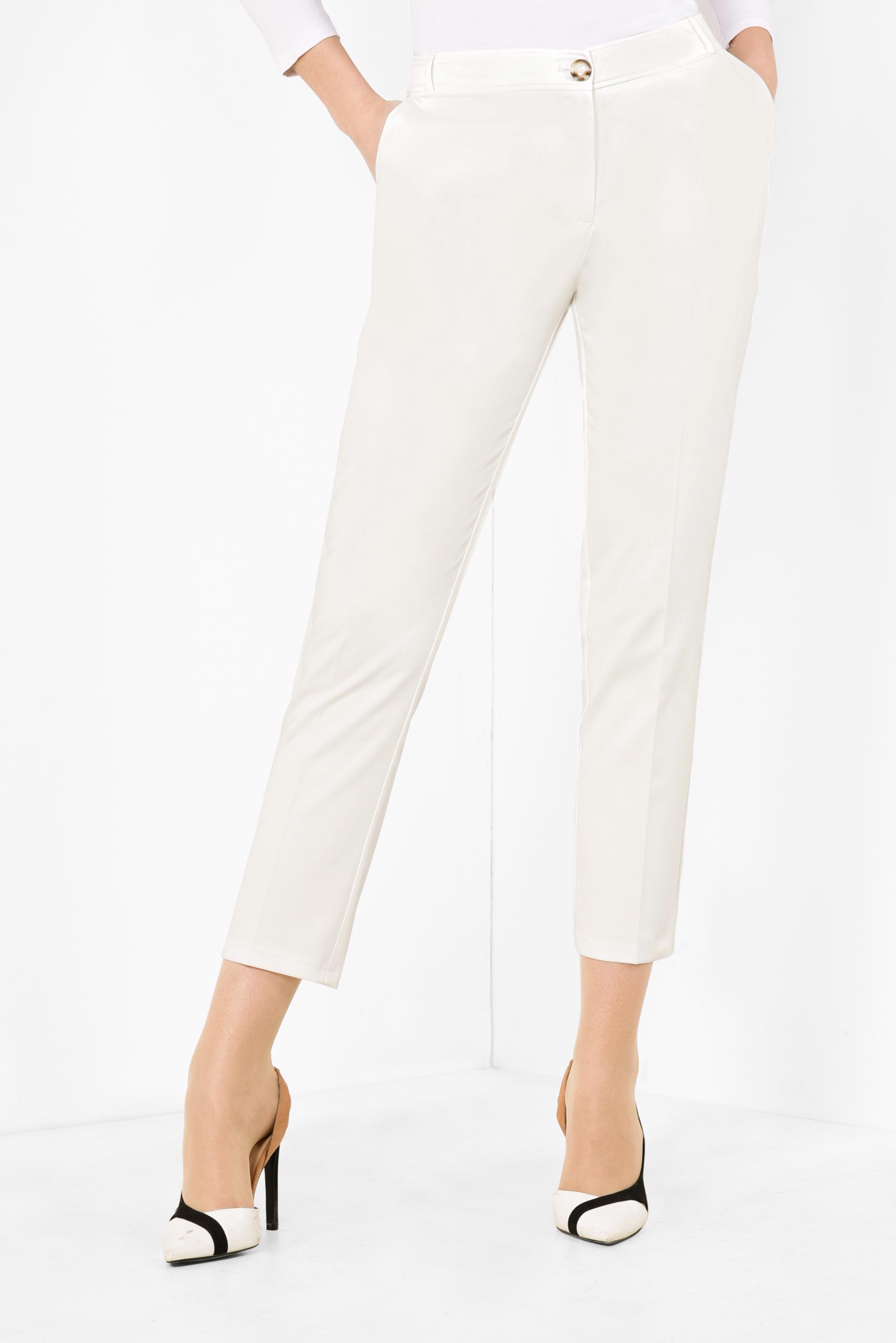 Tesettür giyim BEYAZ 	KLASİK DÜZ PAÇA PANTOLON 7533