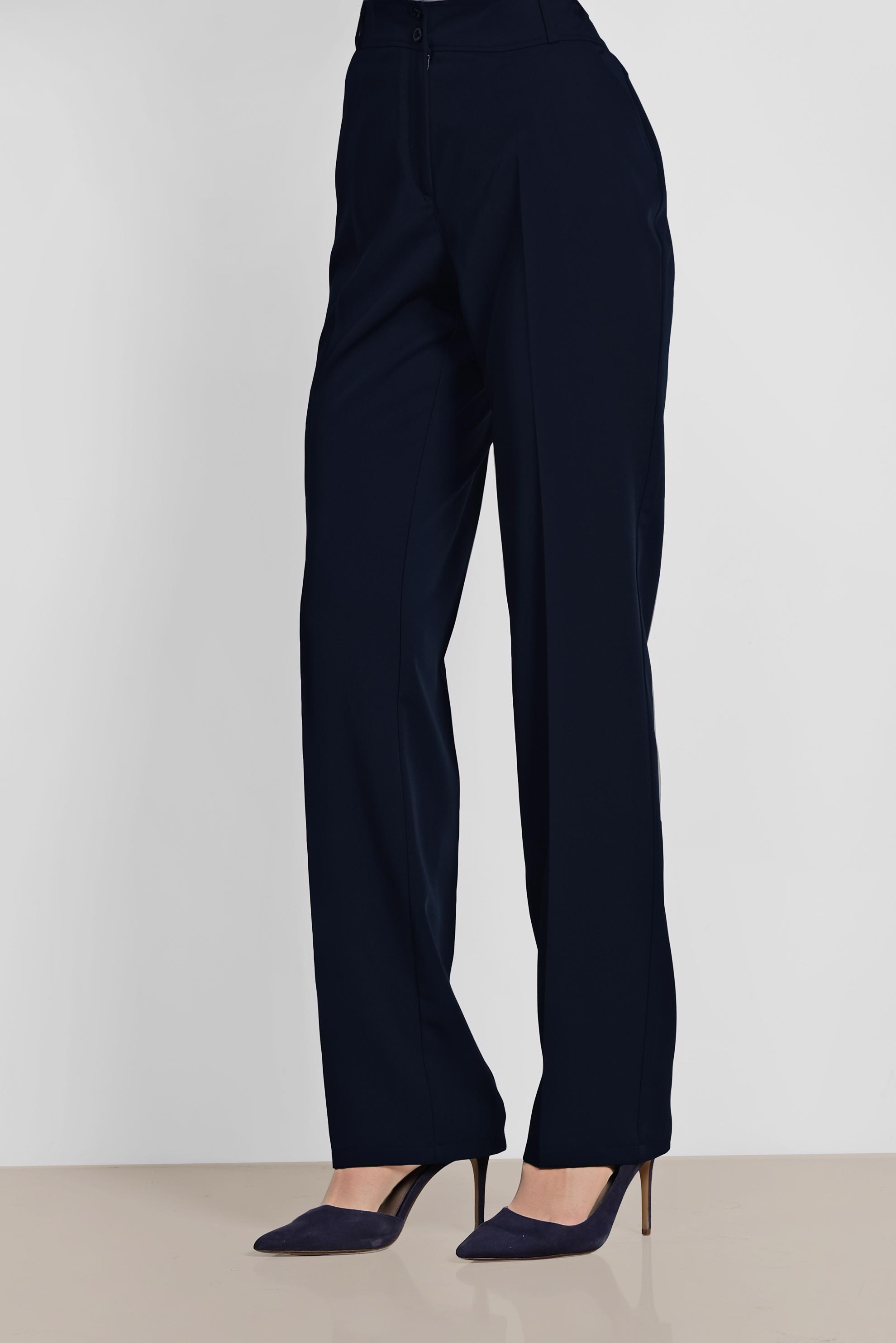 Tesettür giyim LACİVERT DÜZ PAÇA PANTOLON 7556