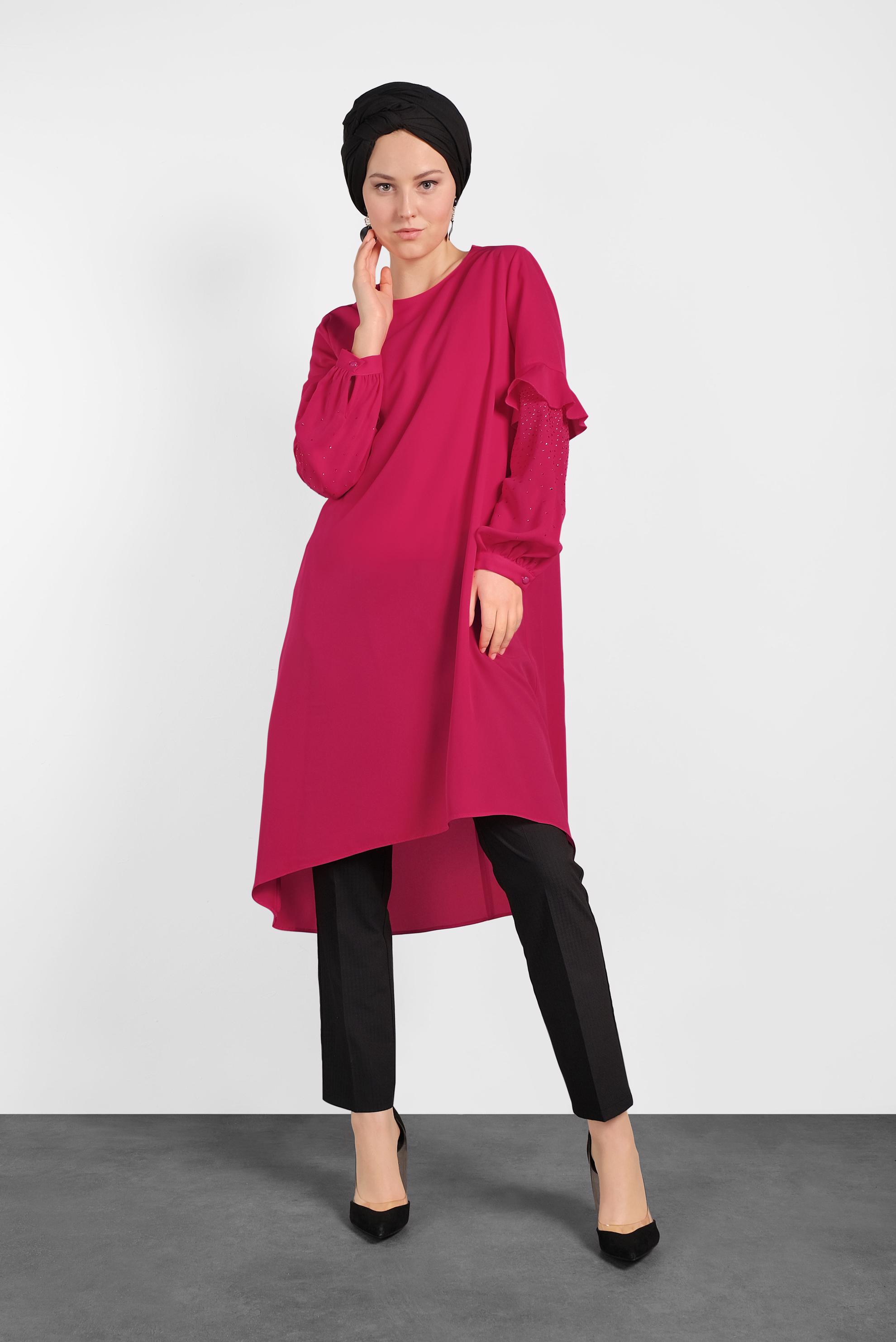 Tesettür giyim SİYAH DÜZ KESİM KLASİK PANTOLON 7558