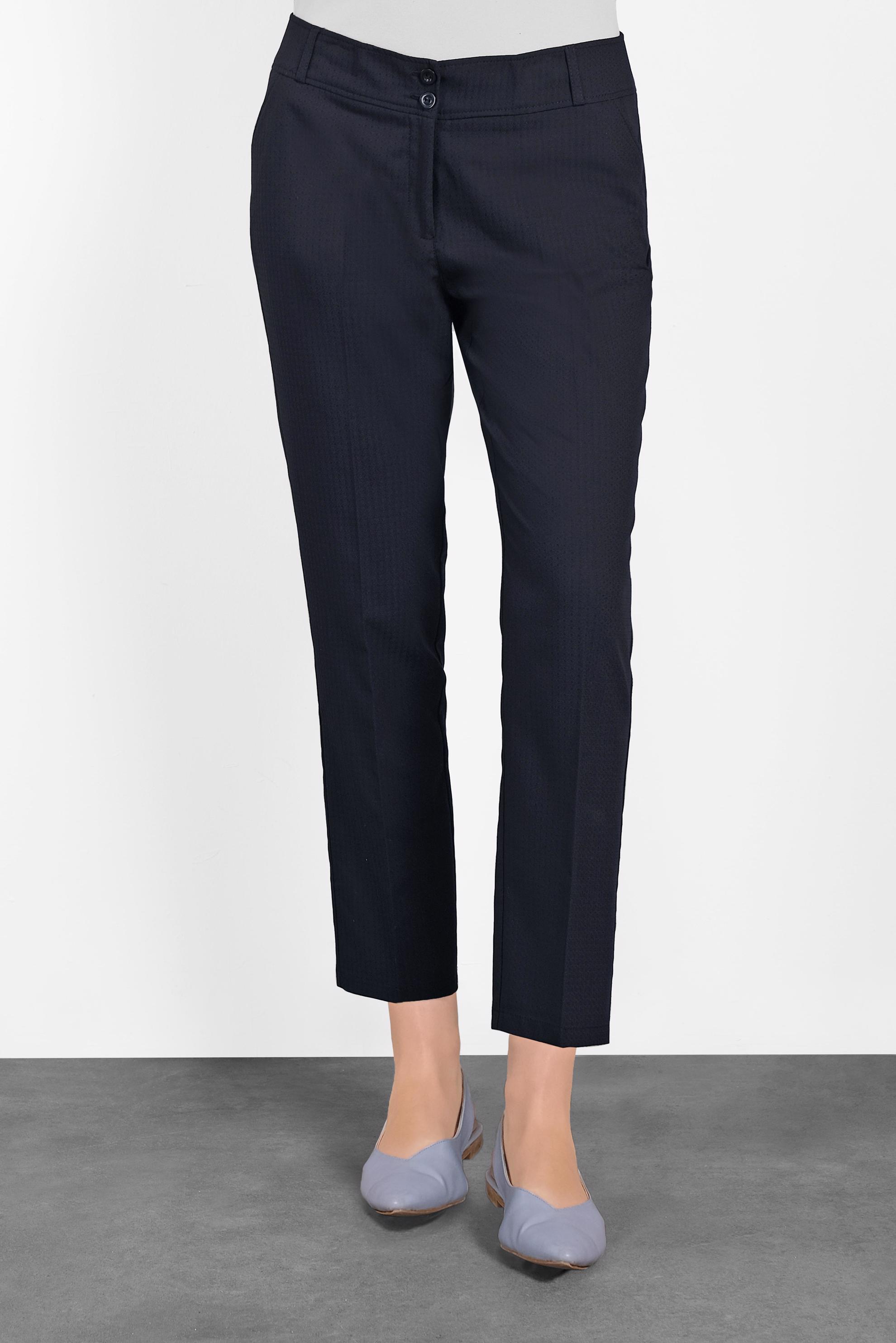 Tesettür giyim LACİVERT DÜZ KESİM KLASİK PANTOLON 7558