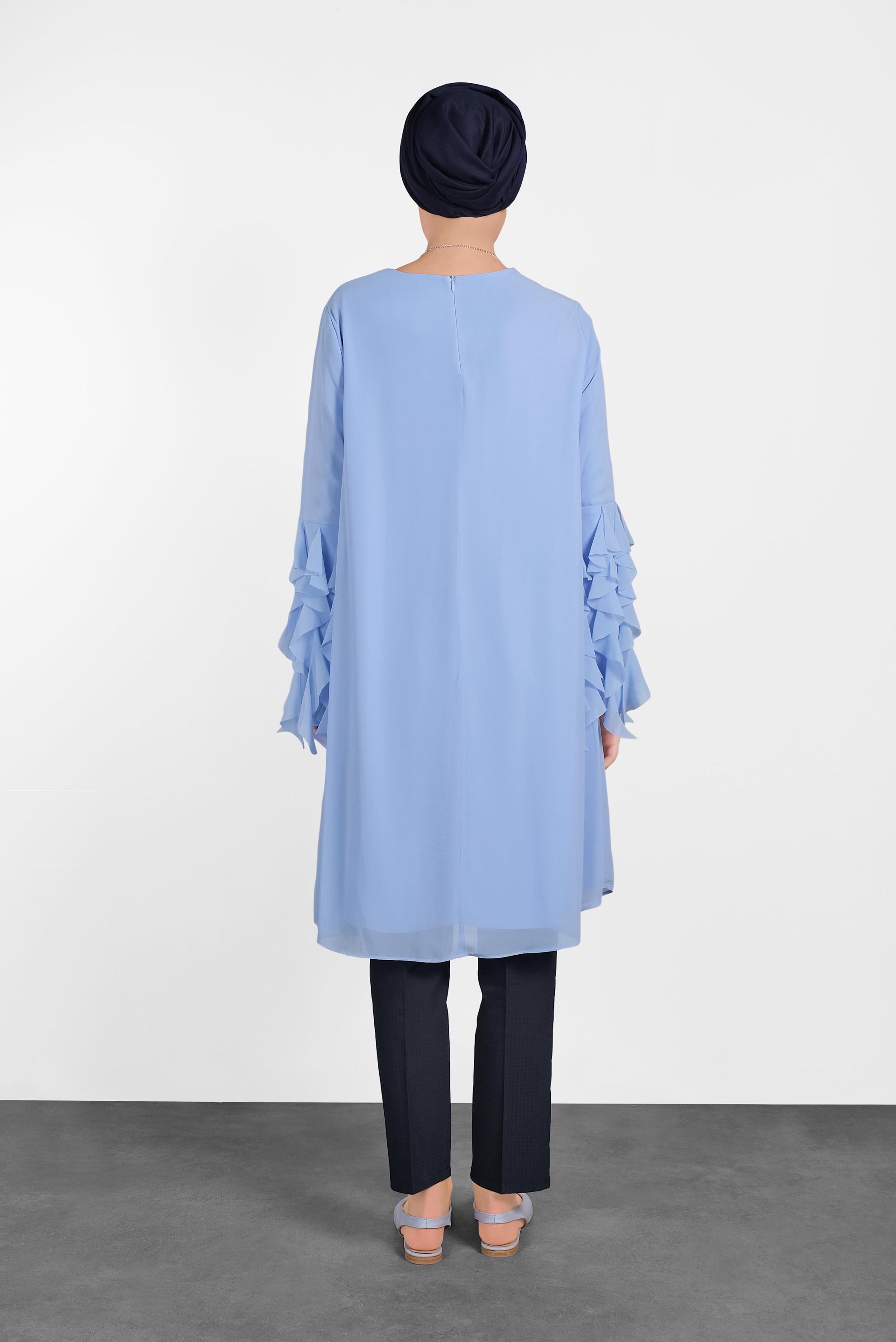 Tesettür giyim LACİVERT DÜZ KESİM KLASİK PANTOLON 7558