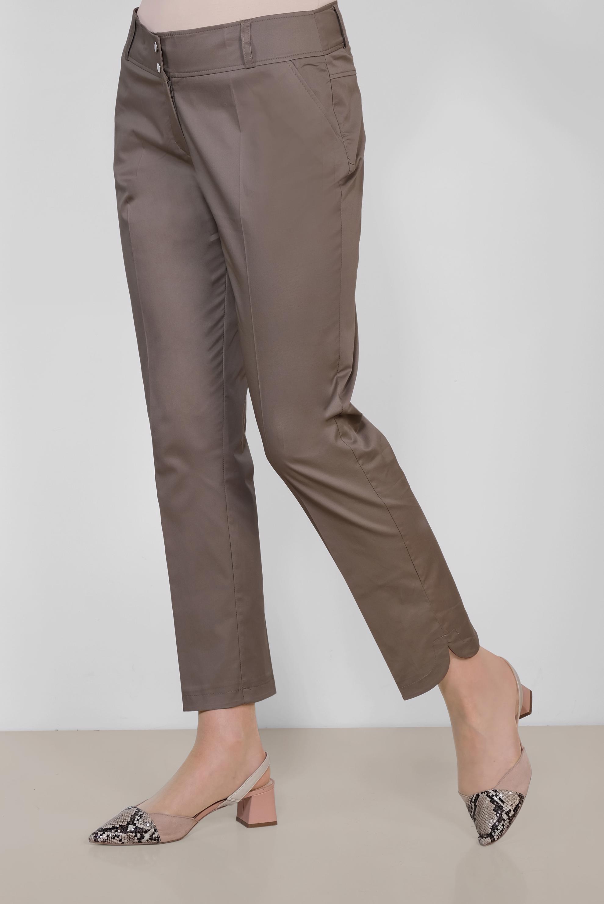 Tesettür giyim VİZON DAR PAÇA PANTOLON 7575