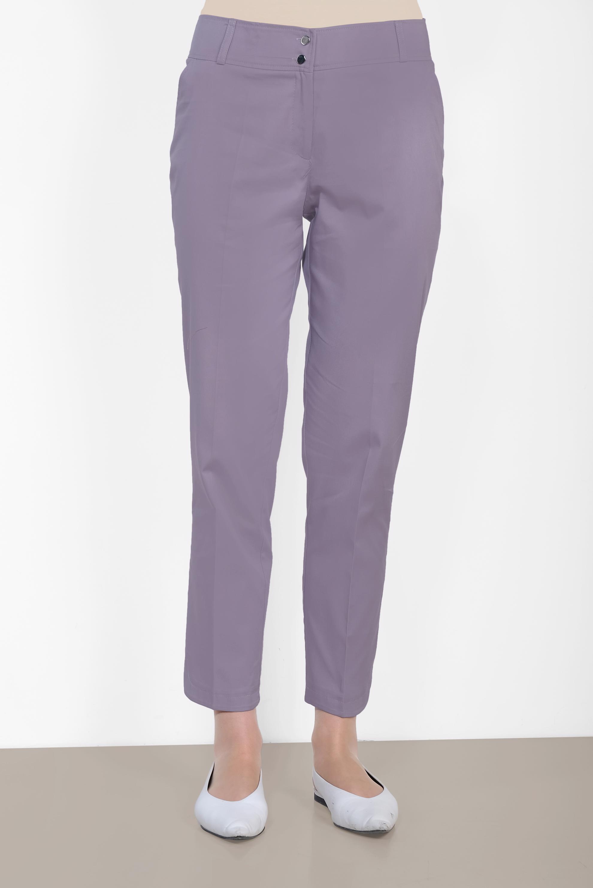 Tesettür giyim MOR DAR PAÇA PANTOLON 7575