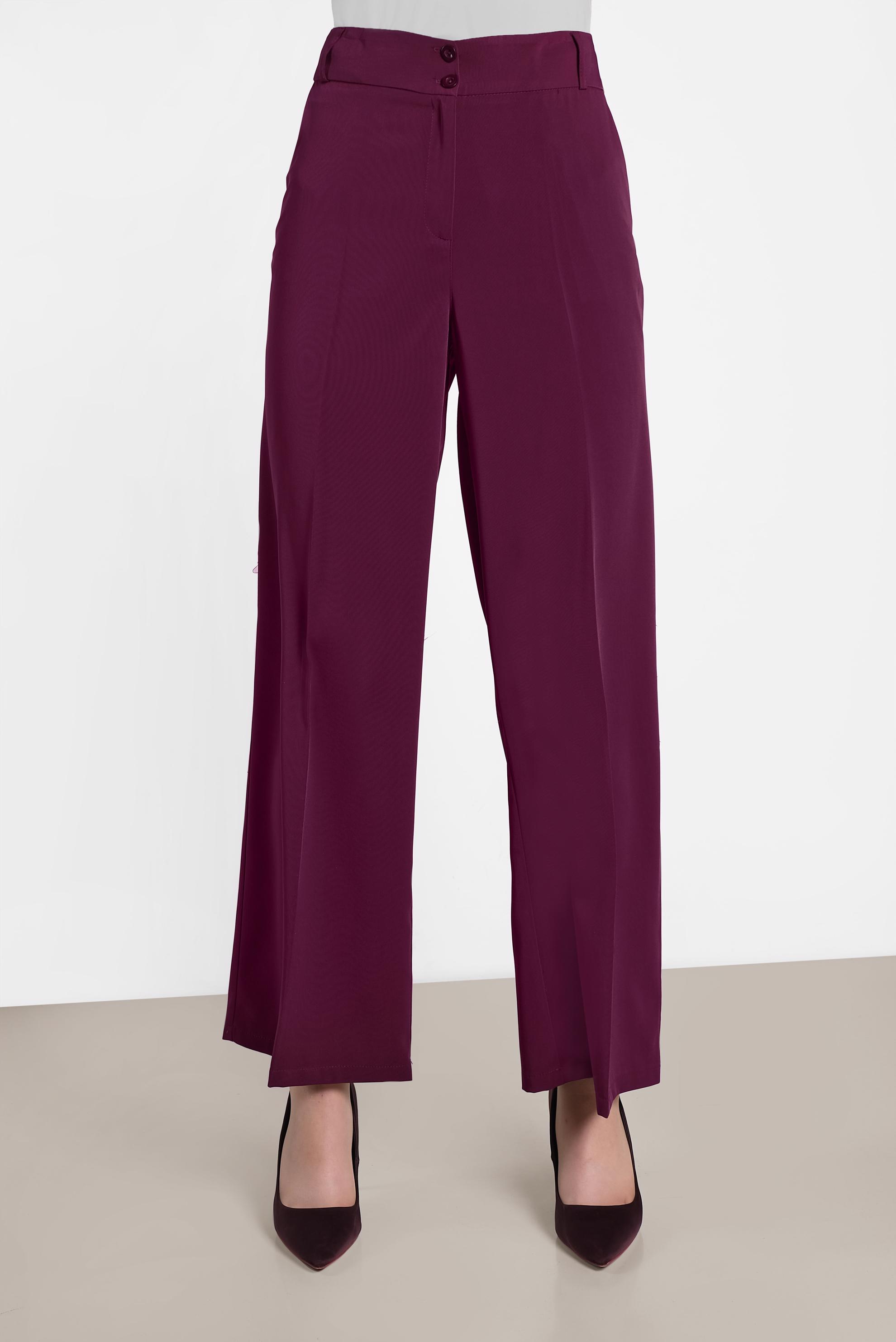 Tesettür giyim MÜRDÜM BOL PAÇA DÜĞMELİ PANTOLON 7580	