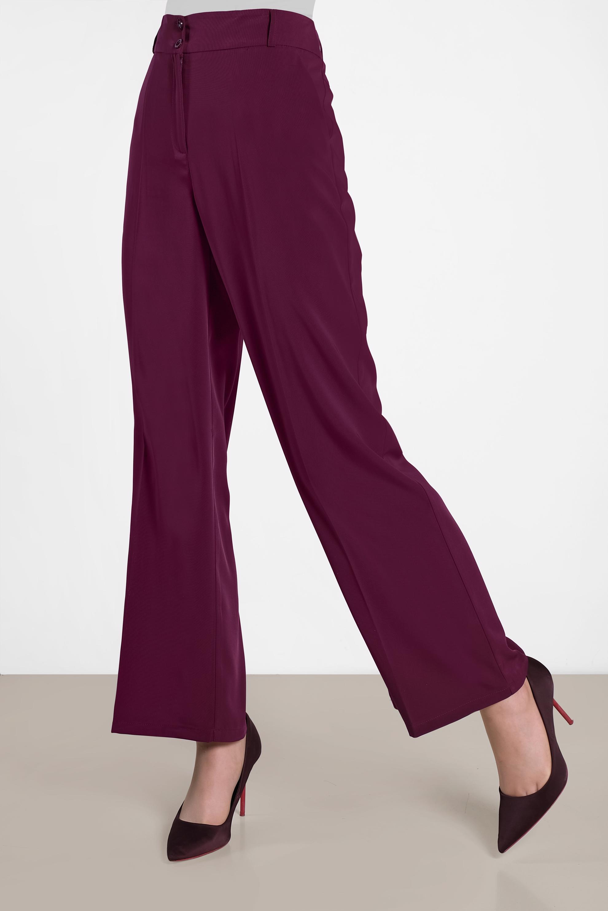 Tesettür giyim MÜRDÜM BOL PAÇA DÜĞMELİ PANTOLON 7580	