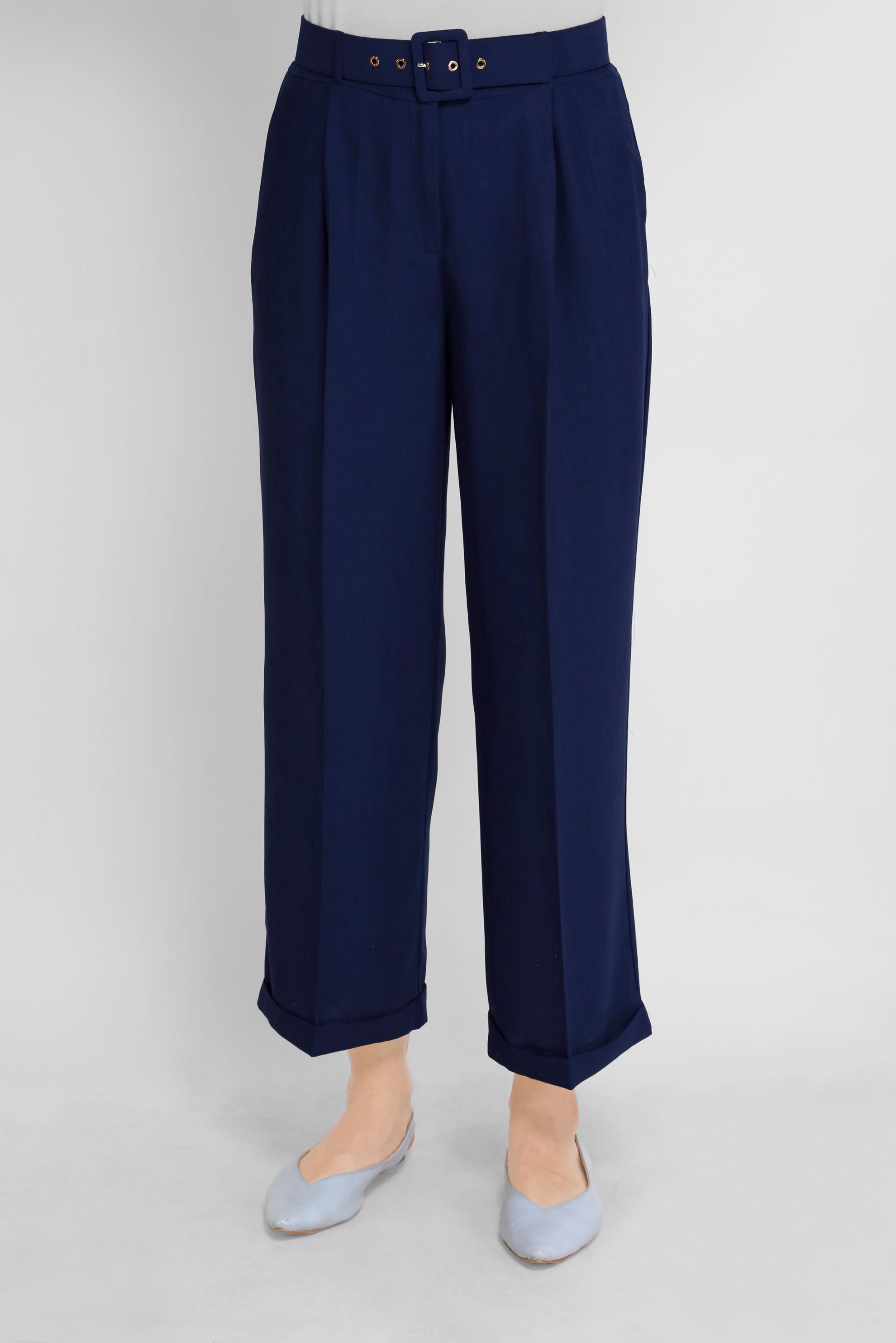 Tesettür giyim LACİVERT GENİŞ PAÇA PANTOLON 7581 