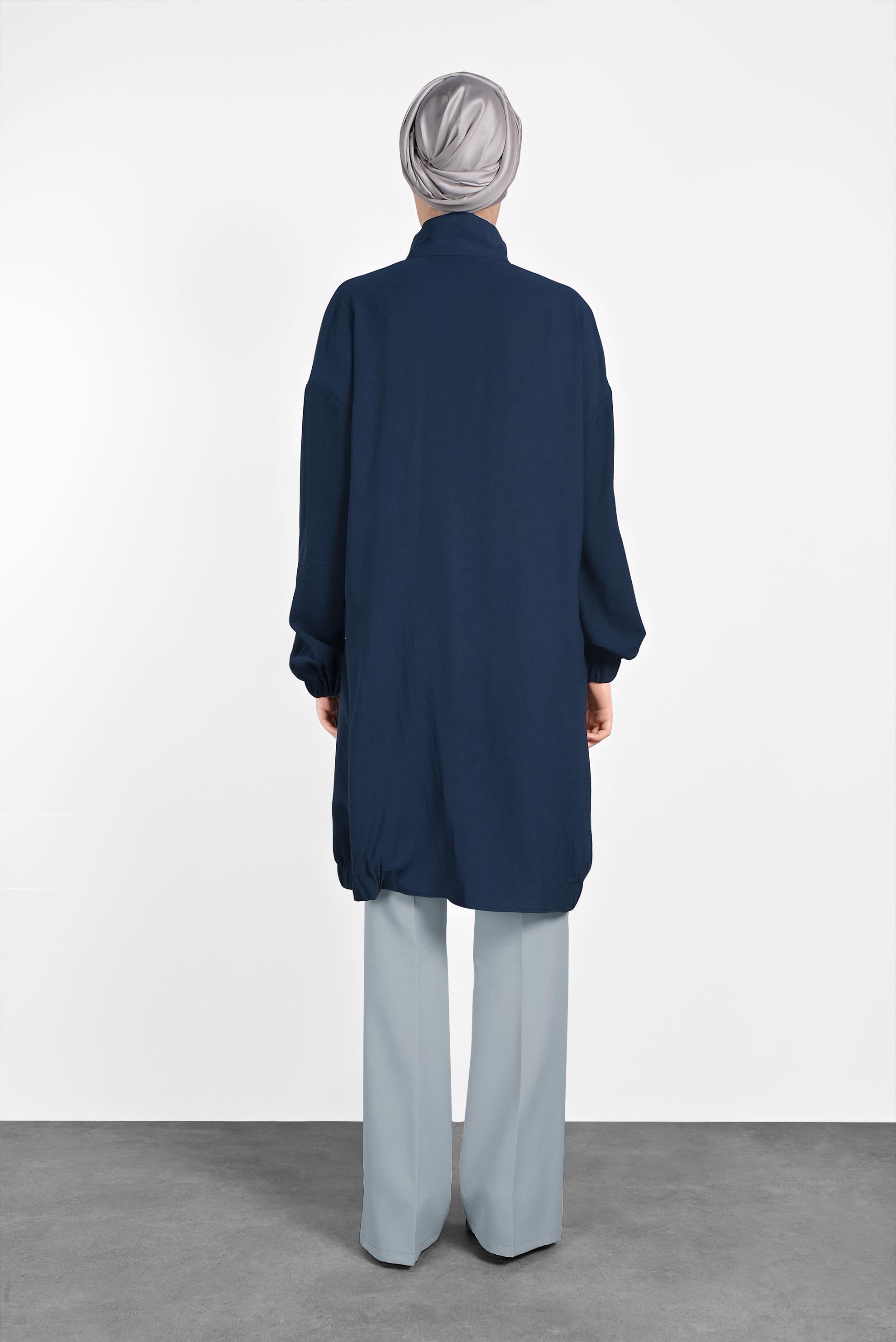 Tesettür giyim GRİ DÜĞMELİ GENİŞ PAÇA PANTOLON 7585