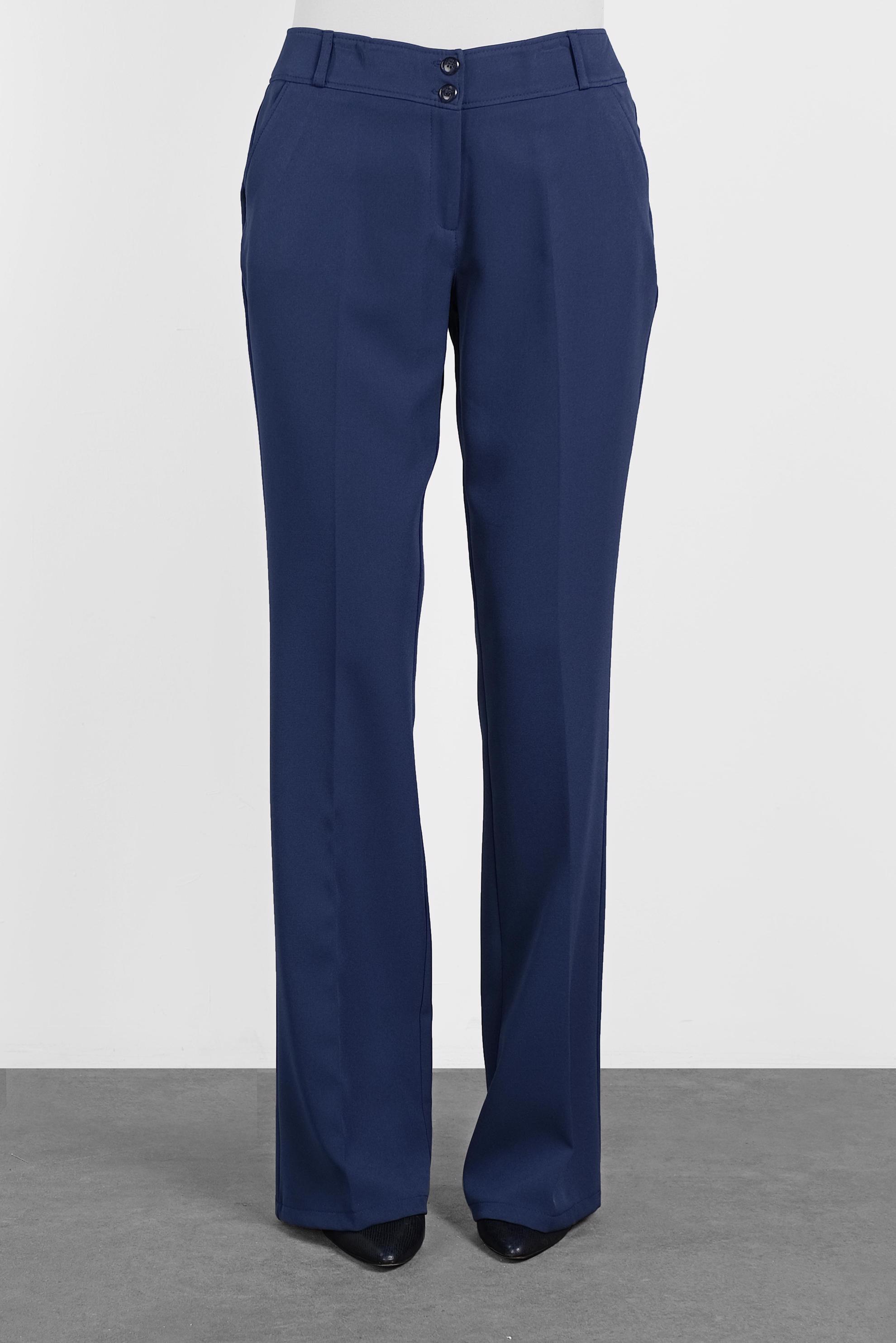 Tesettür giyim LACİVERT DÜĞMELİ GENİŞ PAÇA PANTOLON 7585