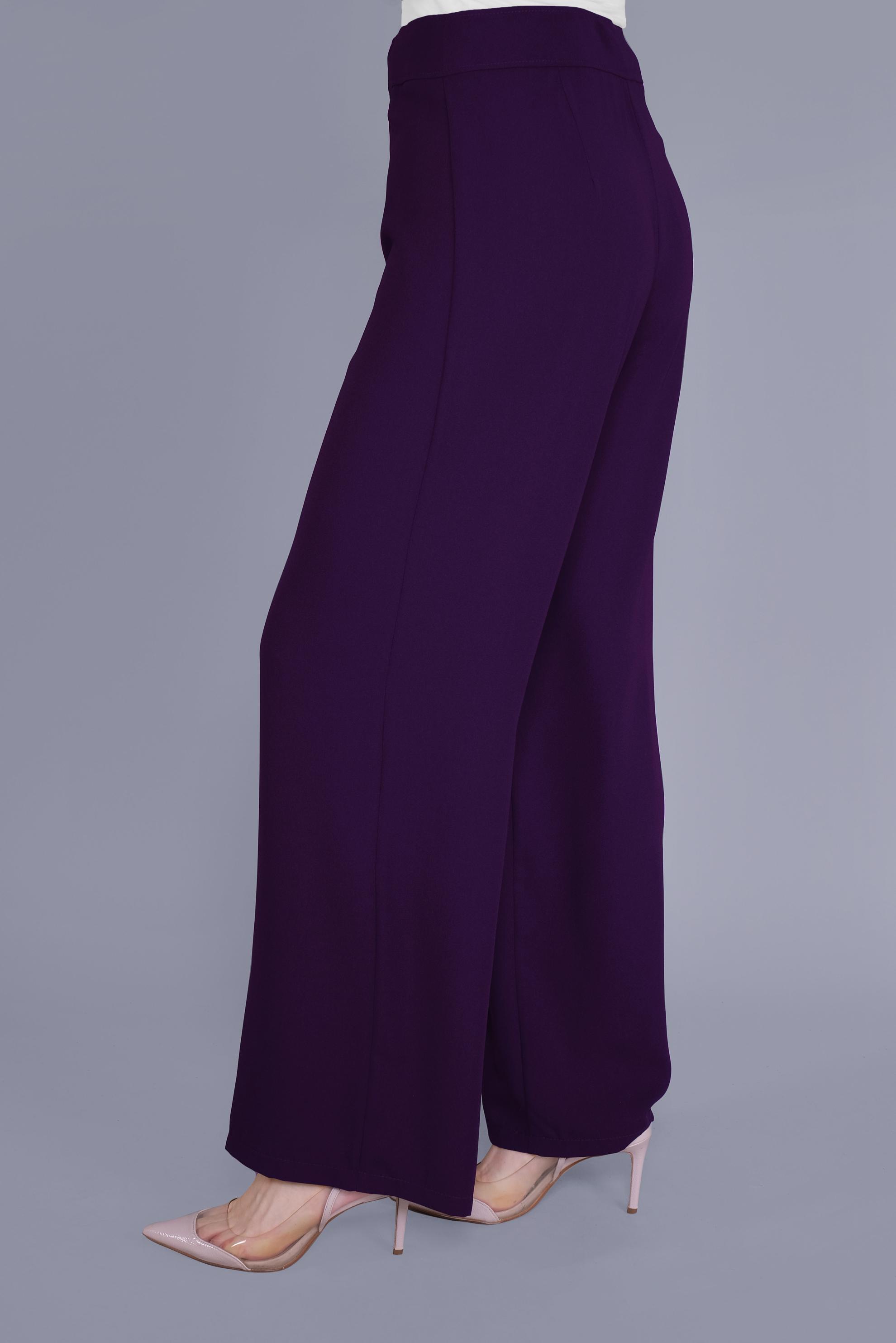 Tesettür giyim MOR YÜKSEK BEL PANTOLON 7597