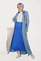 FISHNET DETAILED BUTTONED COAT 10162