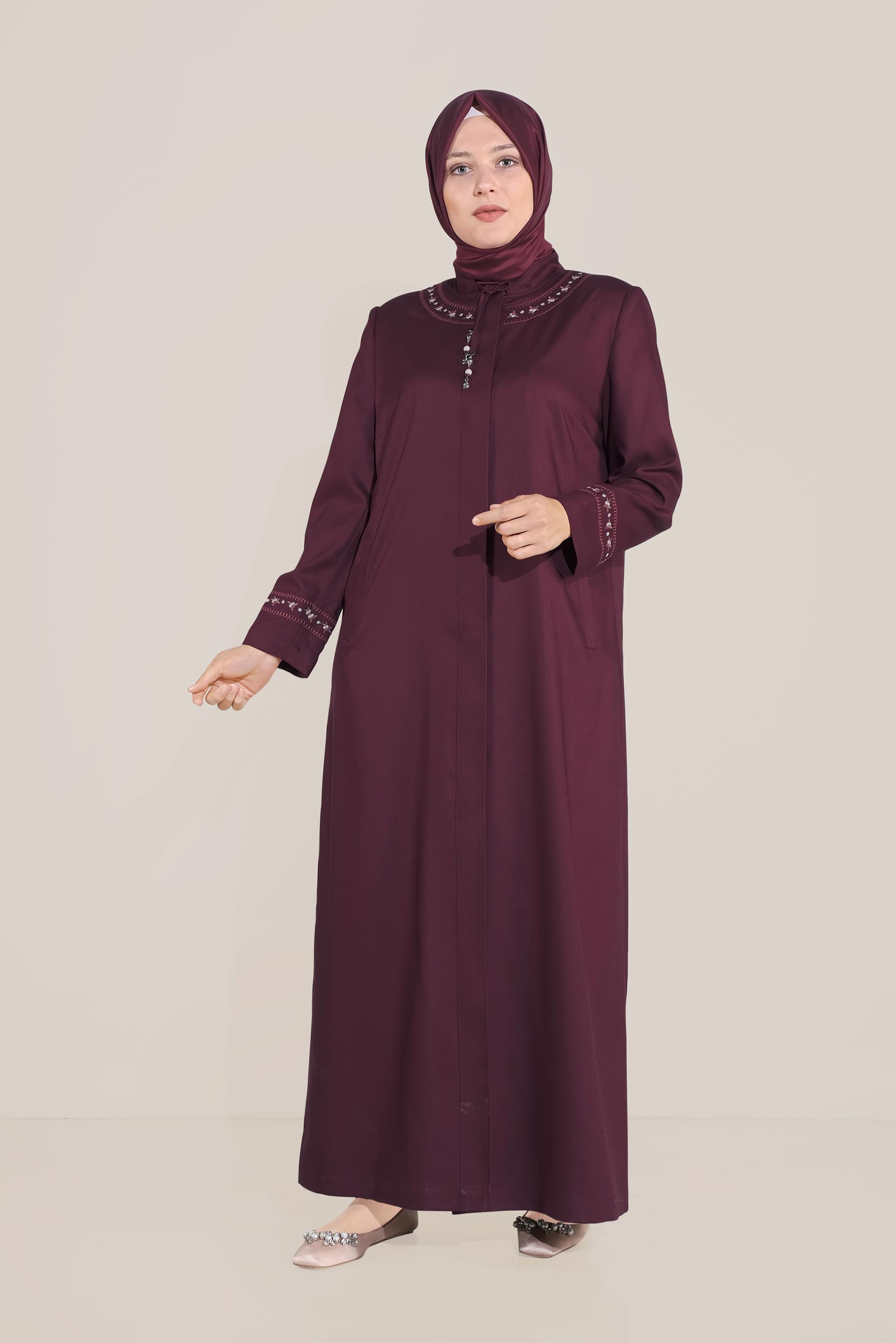 Hijab clothing DAMSON TIE-NECK TOPCOAT 10213