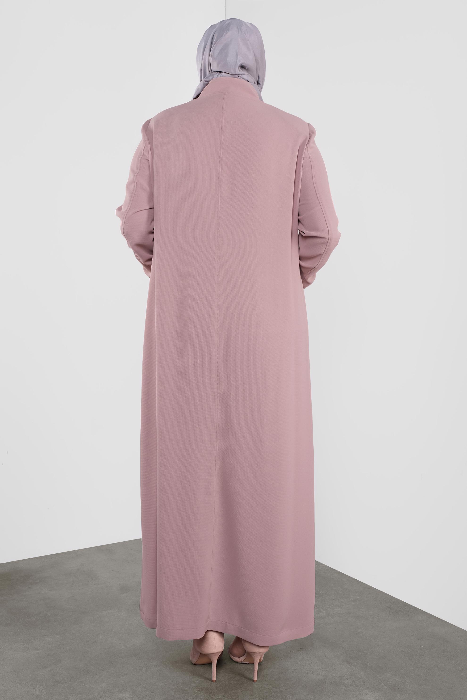 Vêtements hijab POUDRE PARDESSUS BRODÉ 10221 