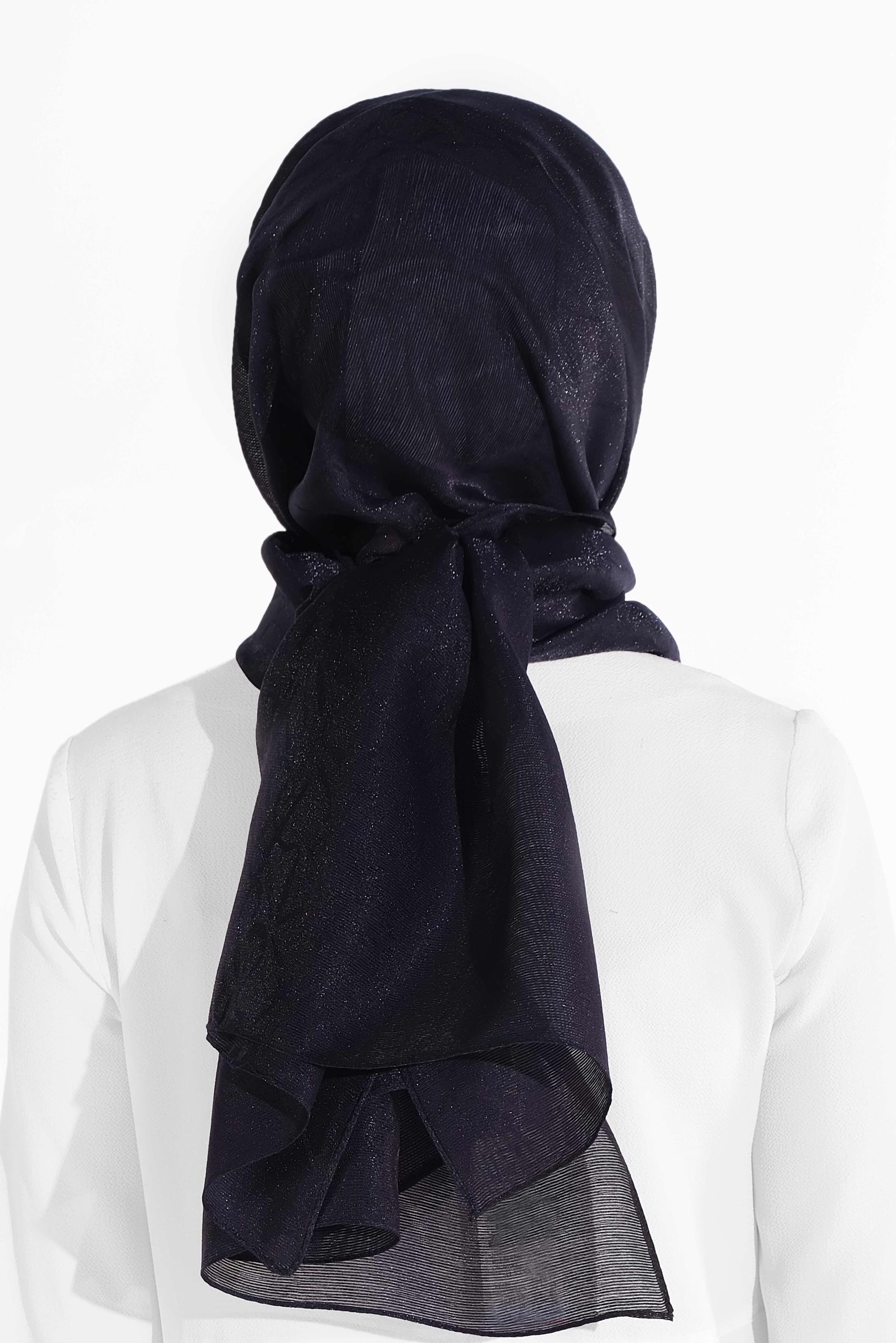 Tesettür giyim LACİVERT 8012 ALVİNA JAKARLI DESENLİ ŞAL