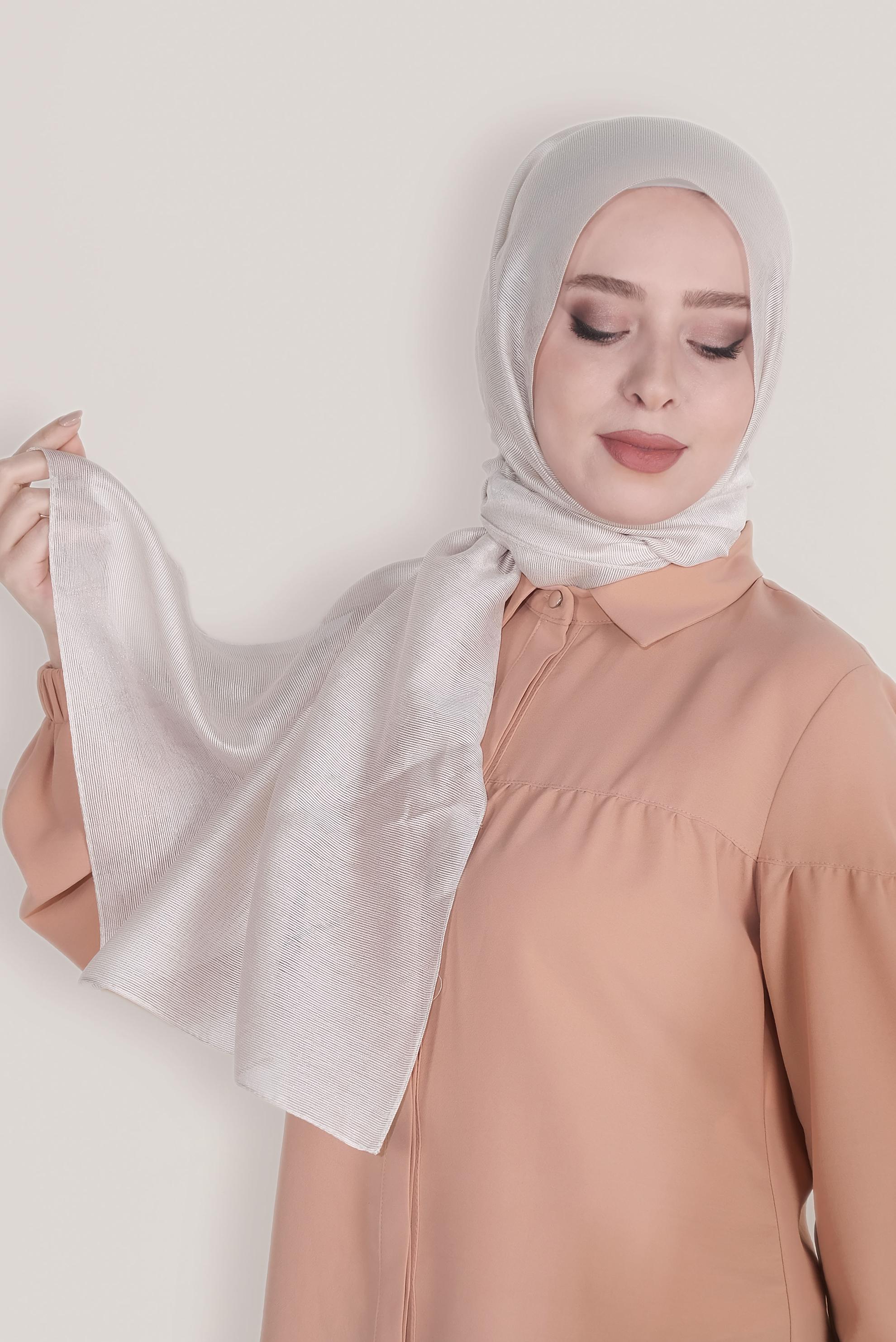 Tesettür giyim BEJ 8012 ALVİNA JAKARLI DESENLİ ŞAL