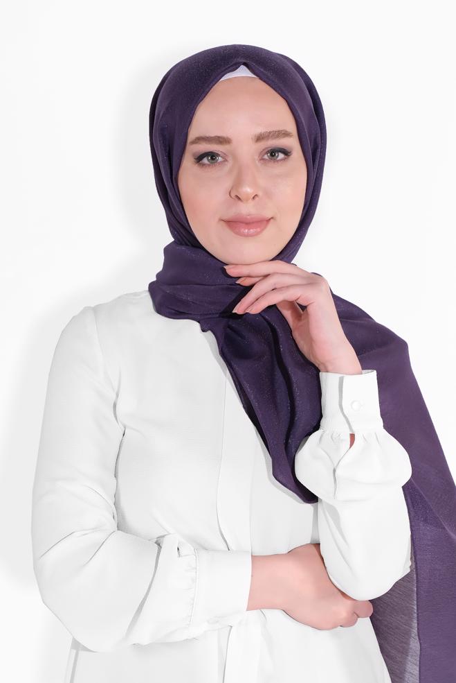 Hijab clothing  8013 ALVİNA IŞILTILI ŞAL - ALVİNA