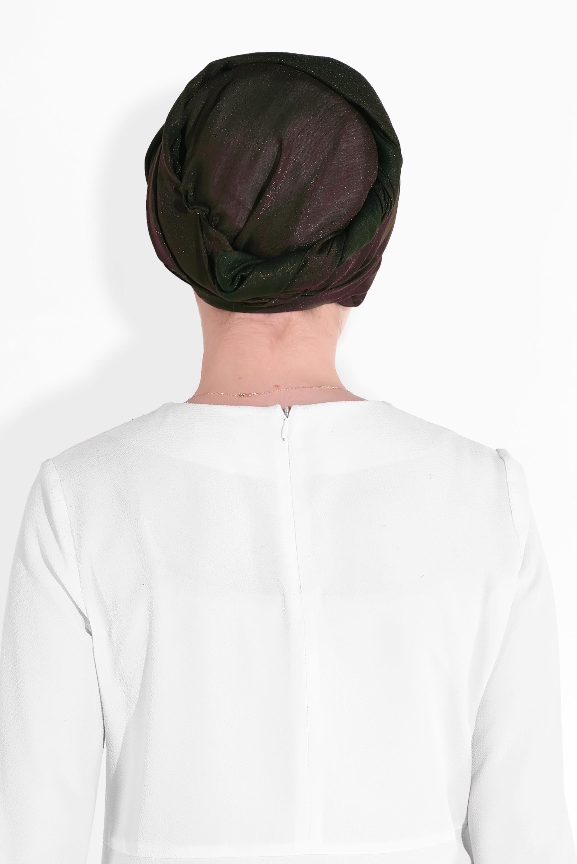 Tesettür giyim HAKİ 8013 ALVİNA IŞILTILI ŞAL