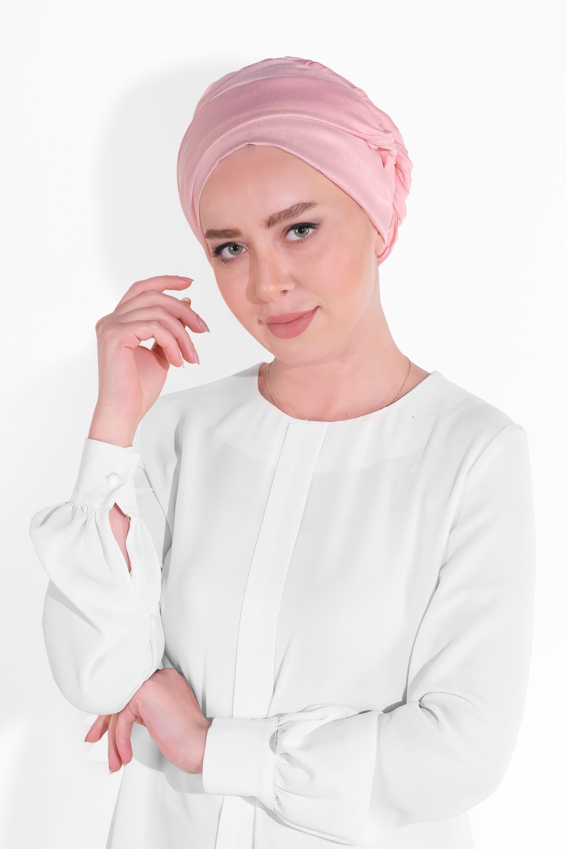 Tesettür giyim PUDRA 8013 ALVİNA IŞILTILI ŞAL