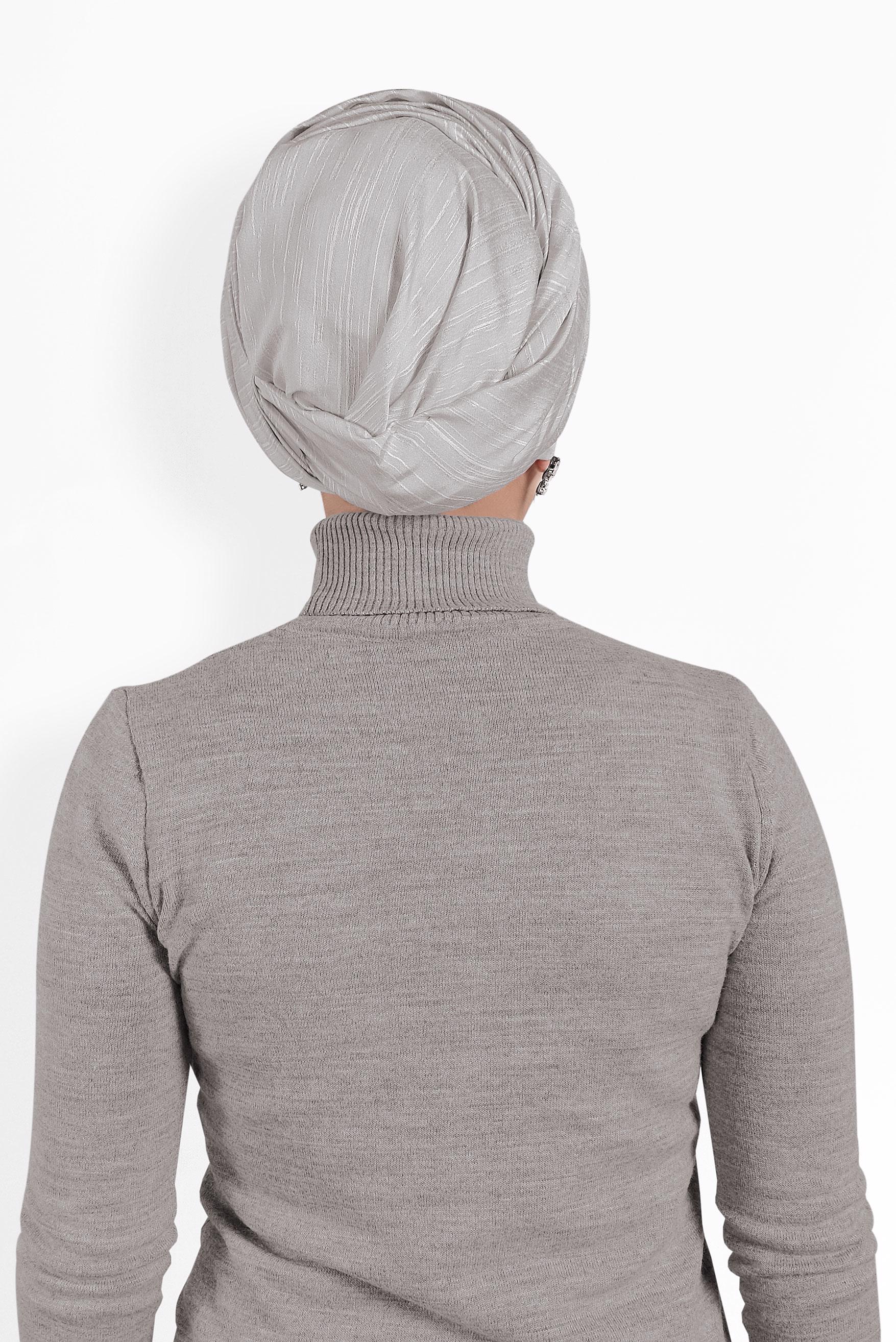 Hijab clothing BEIGE 8014 ALVİNA DOKUMA ŞAL