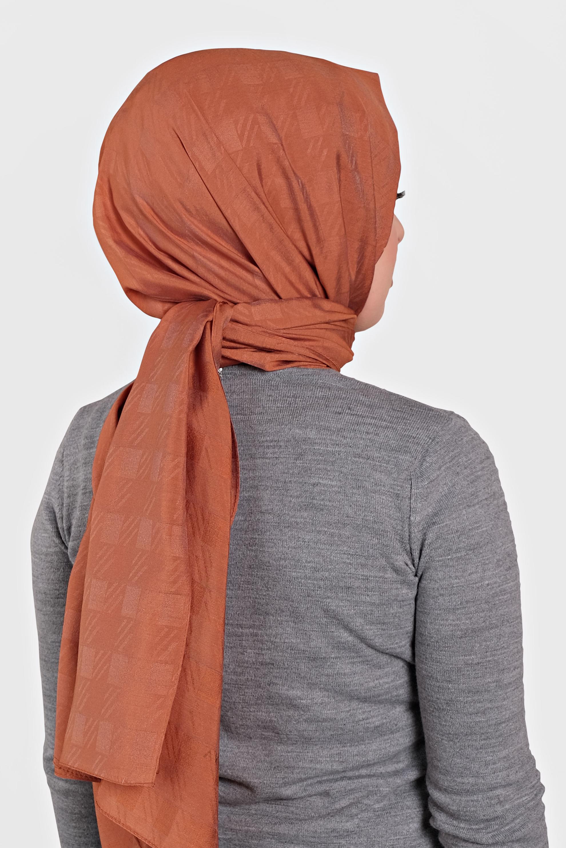 Hijab clothing ORANGE 8015 ALVİNA KÜP DESEN ŞAL